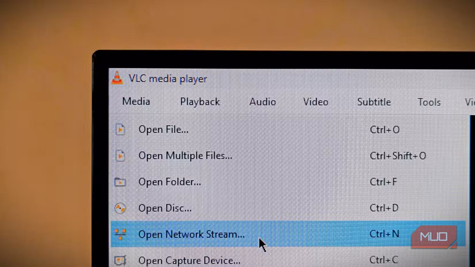 VLC Media Player is working on Windows Desktop.