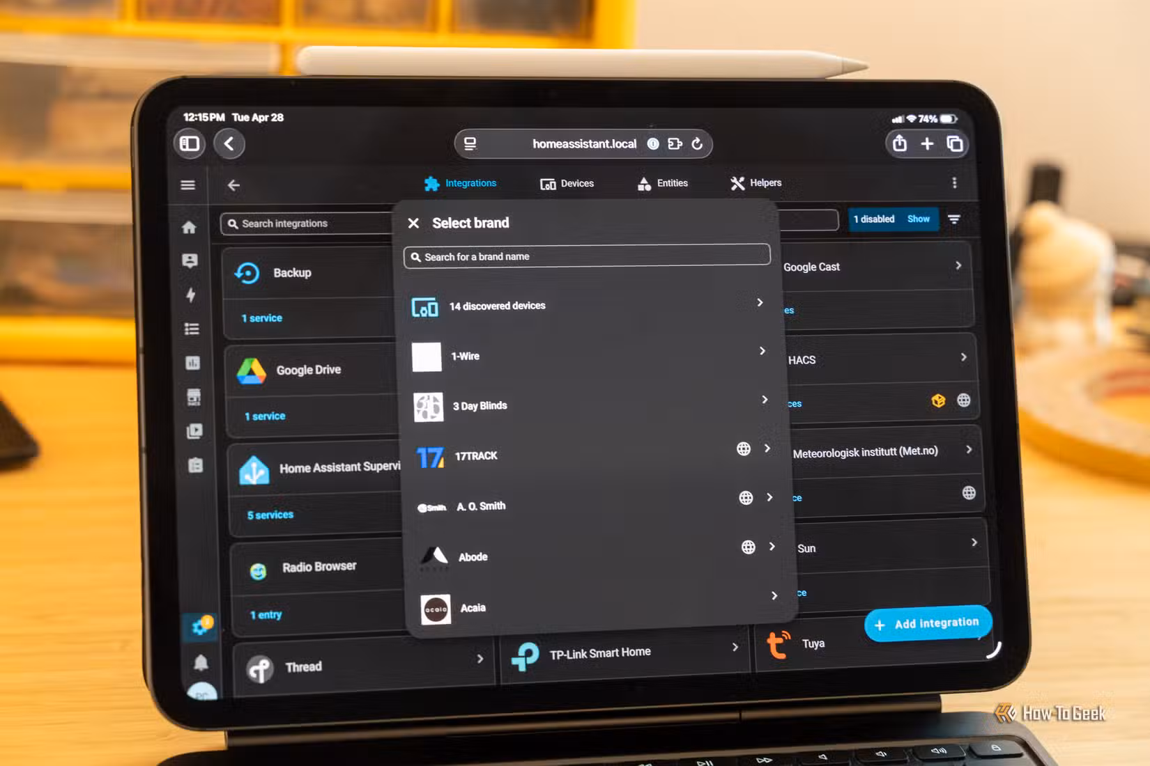 Adding a new integration to Home Assistant.