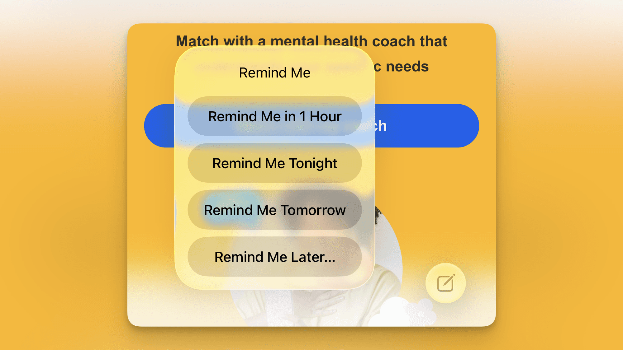 Remind Me feature in Mail app