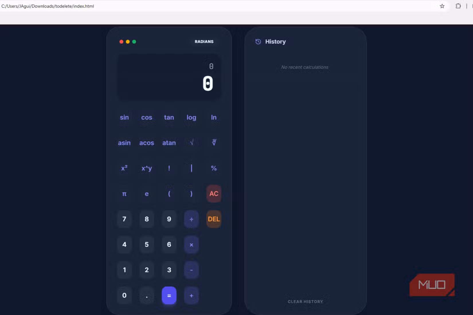 A working calculator that is thicker