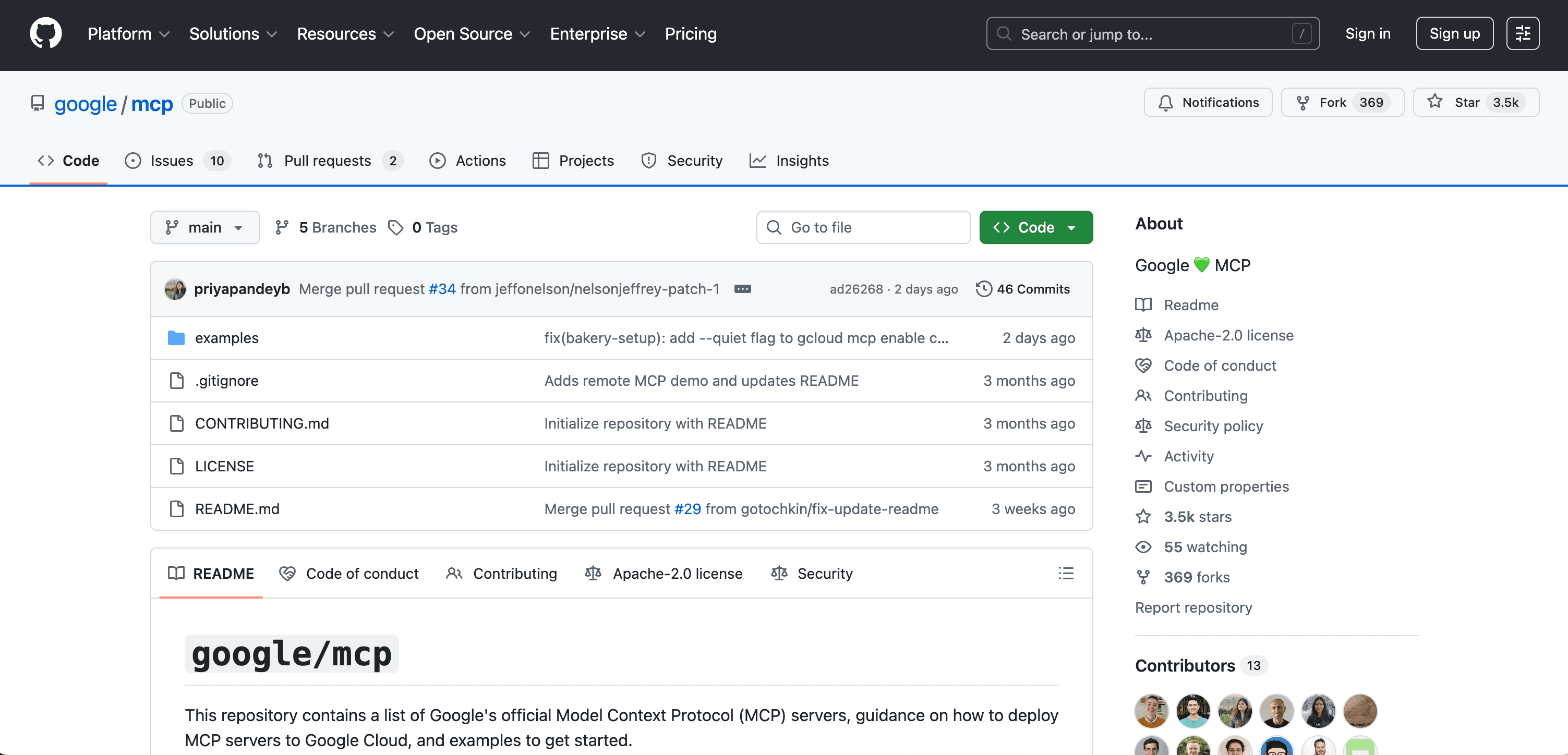 GitHub, our pick for the best MCP server for repository management