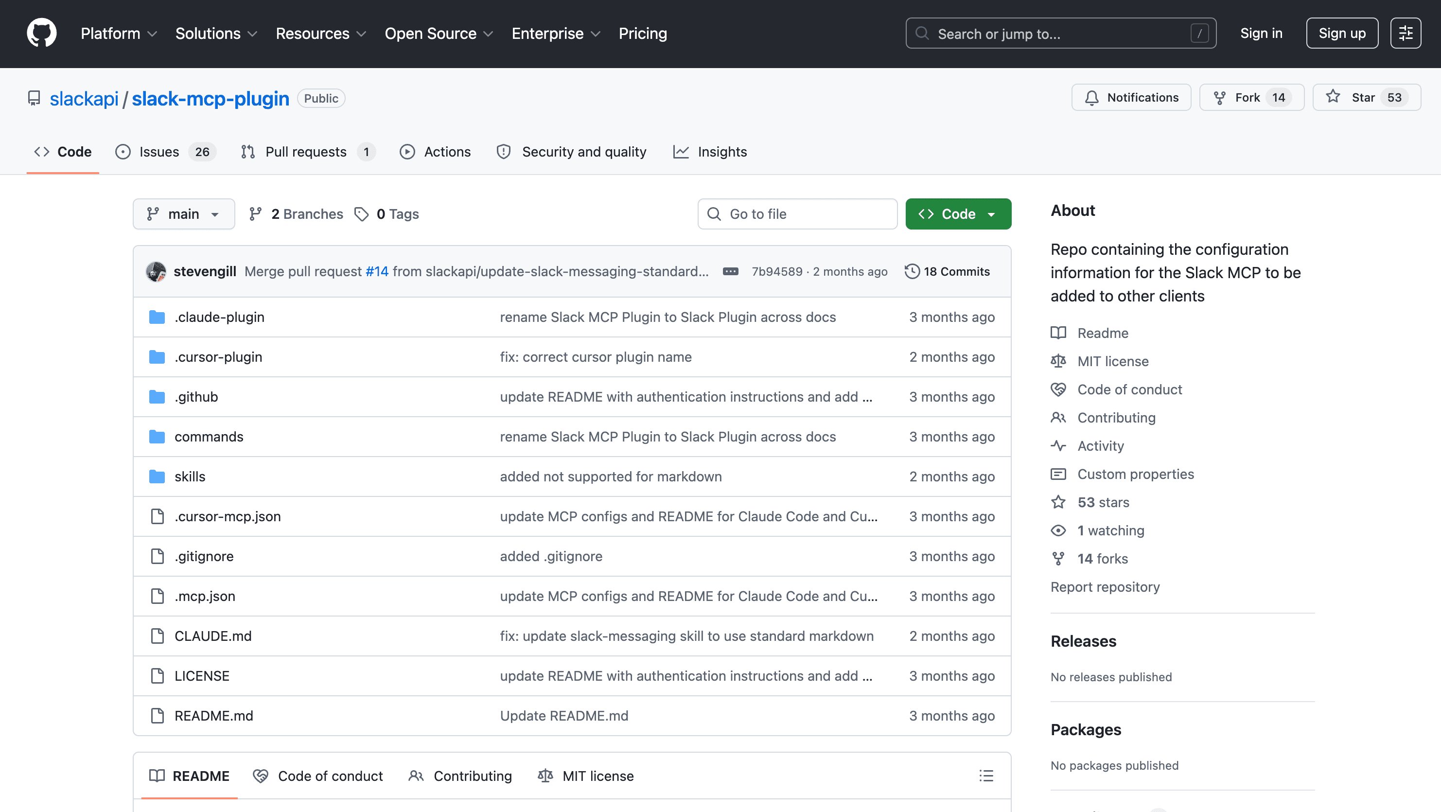 Slack, our pick for the best MCP server for team communication