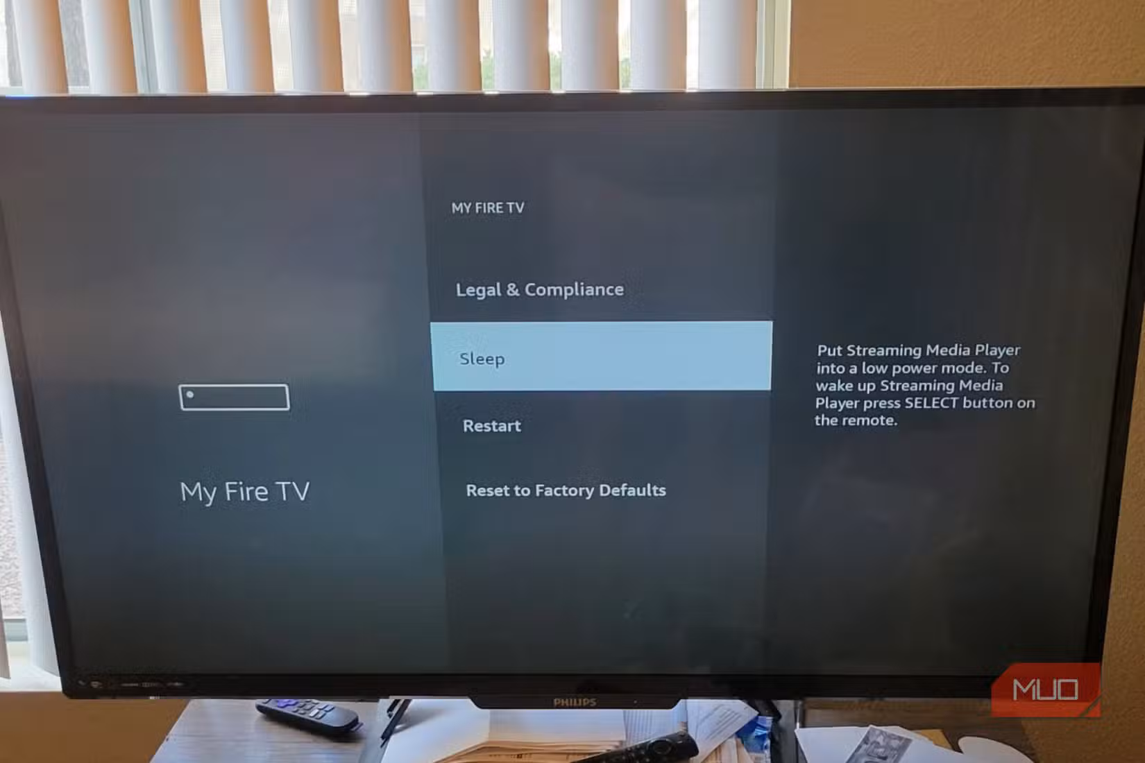 Sleep mode on Amazon Fire Stick