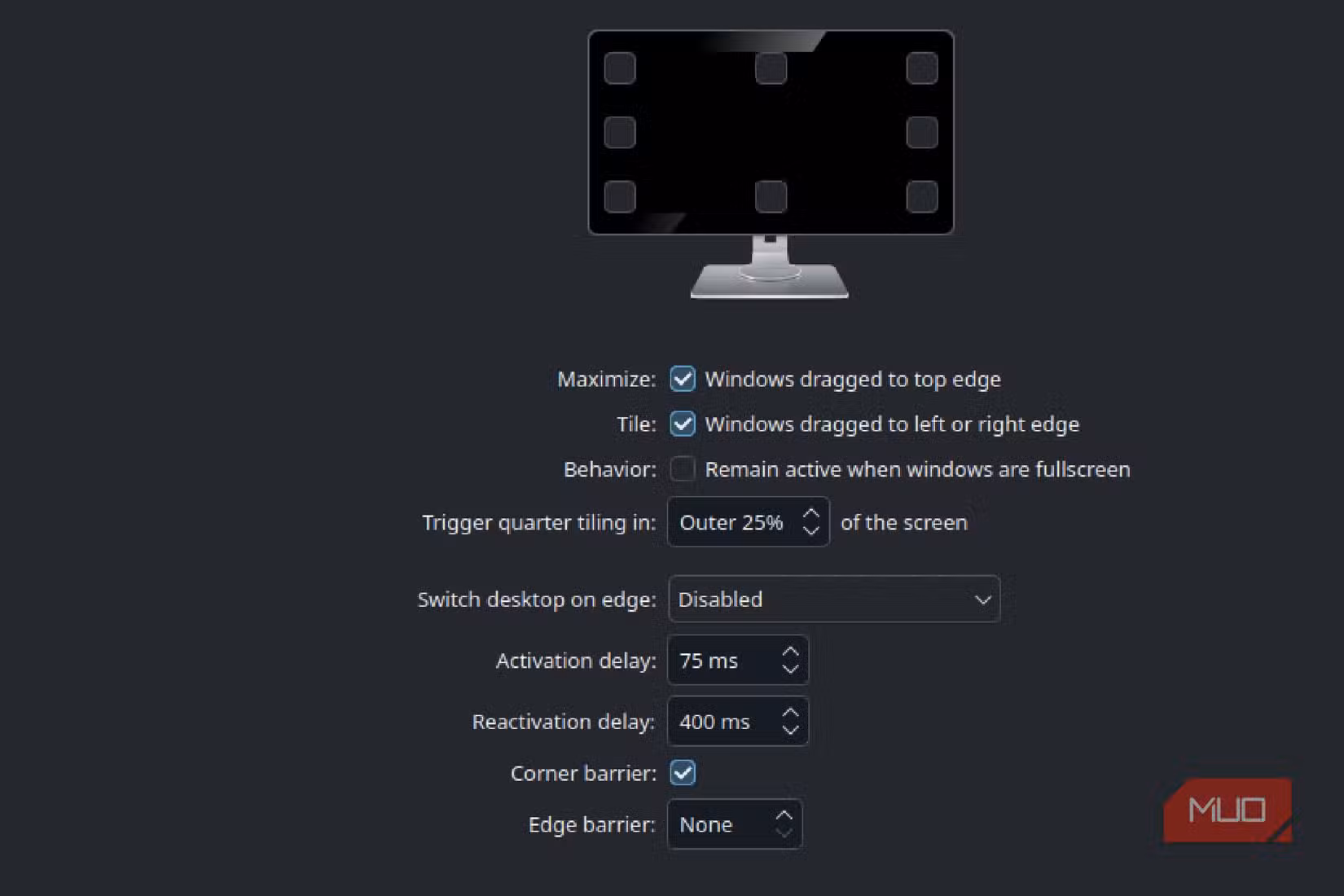 Display Settings Bazzite
