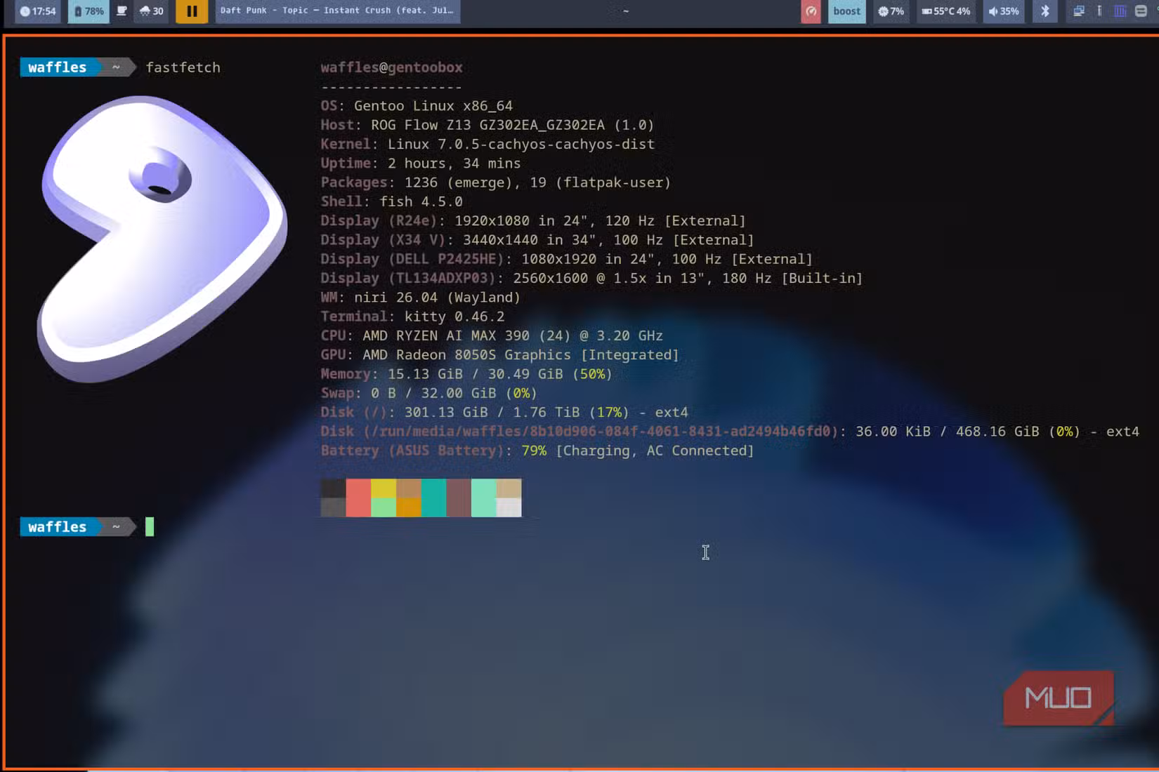 A Niri install for Gentoo