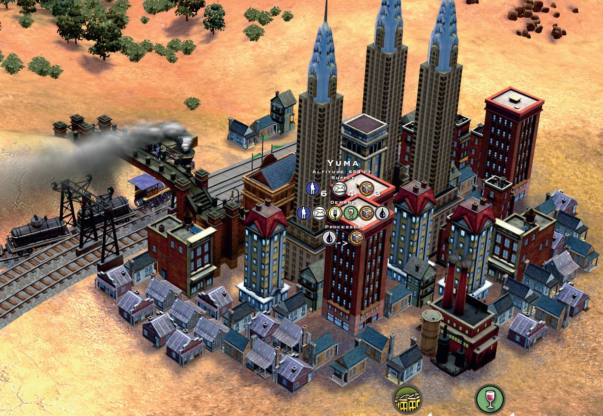 Sid Meier's Railroads, a 2006 rail sim