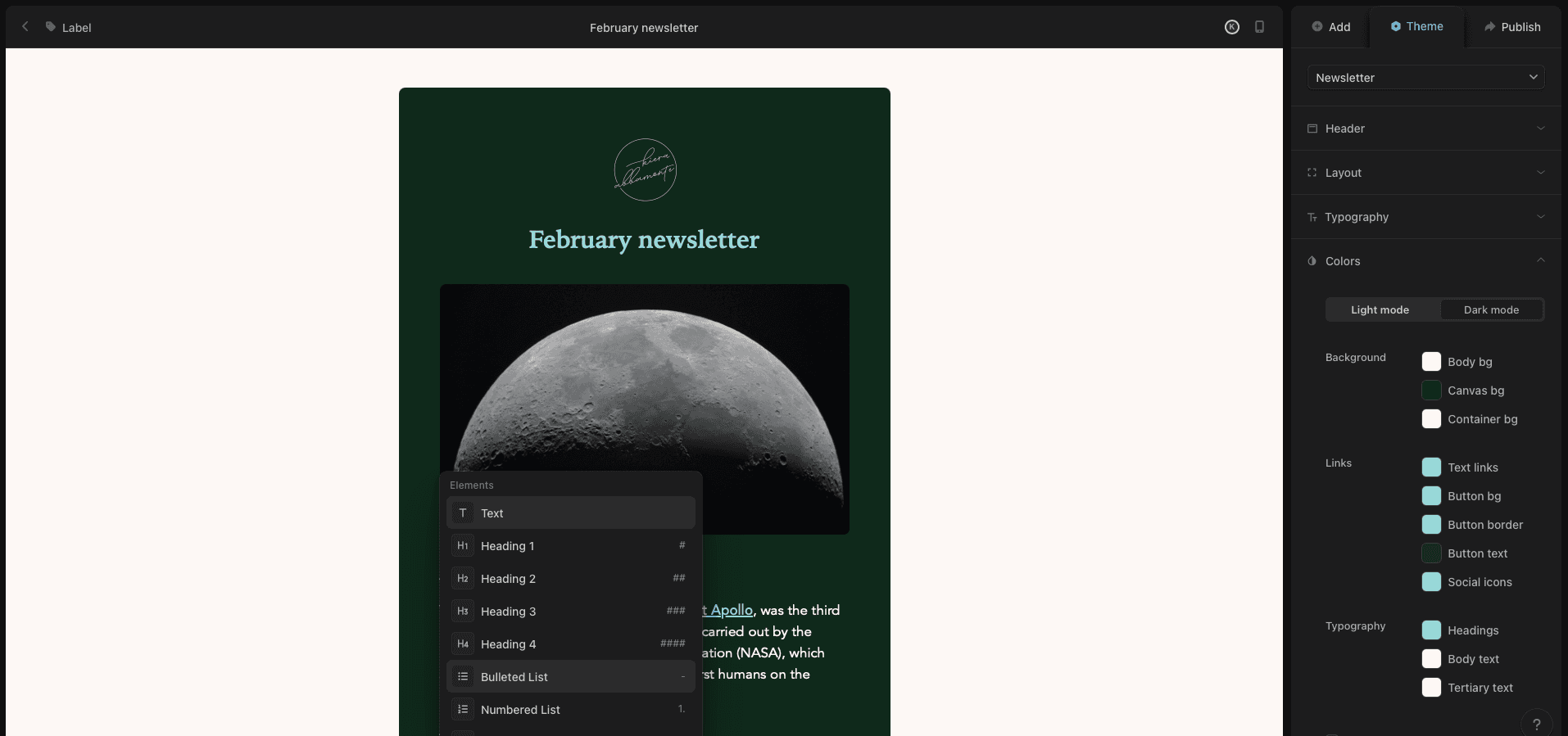 Audienceful, our pick for the best MailerLite alternative for newsletters