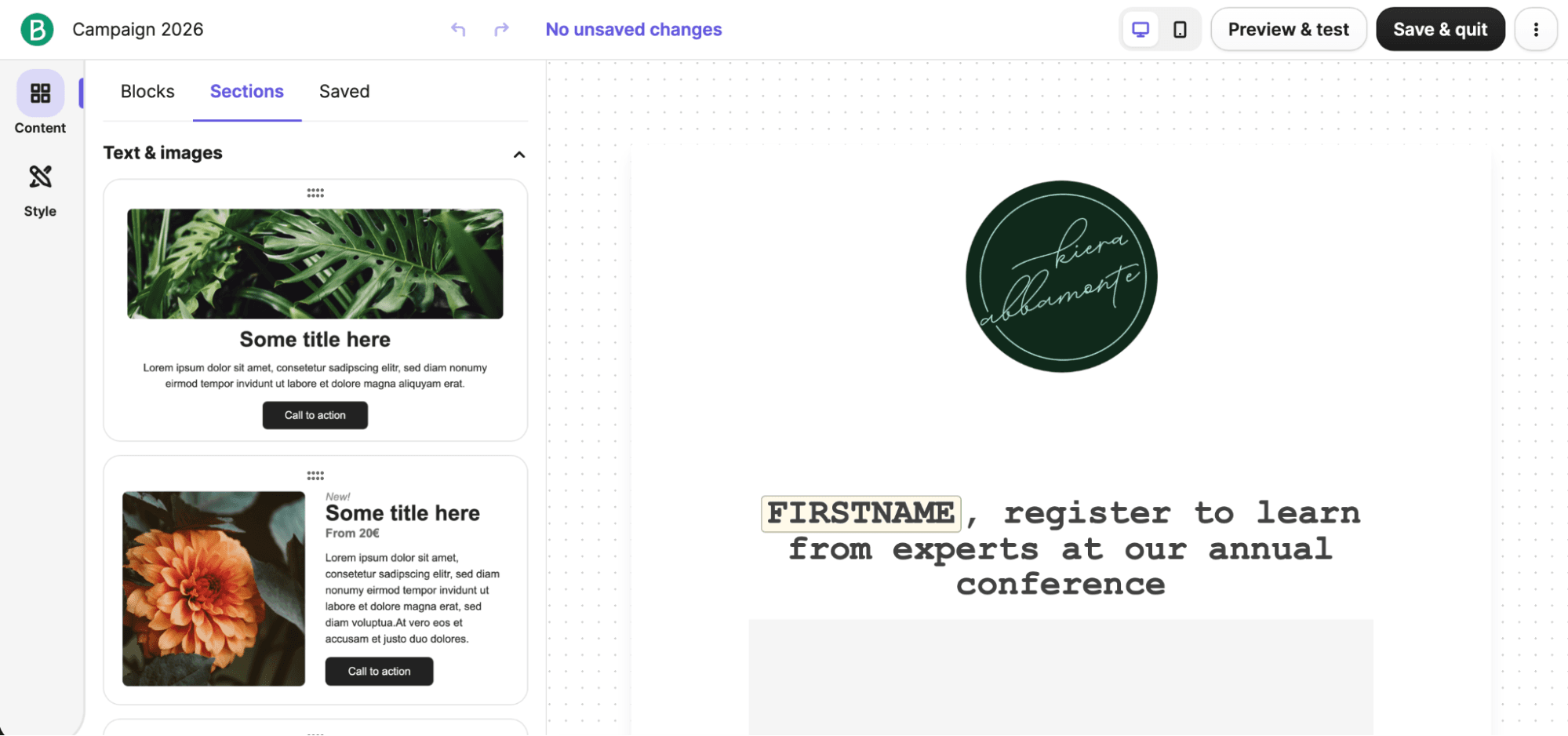 Brevo, our pick for the best MailerLite alternative for big contact lists