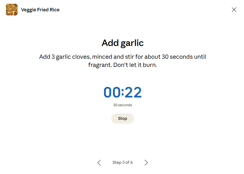 A timer in Claude