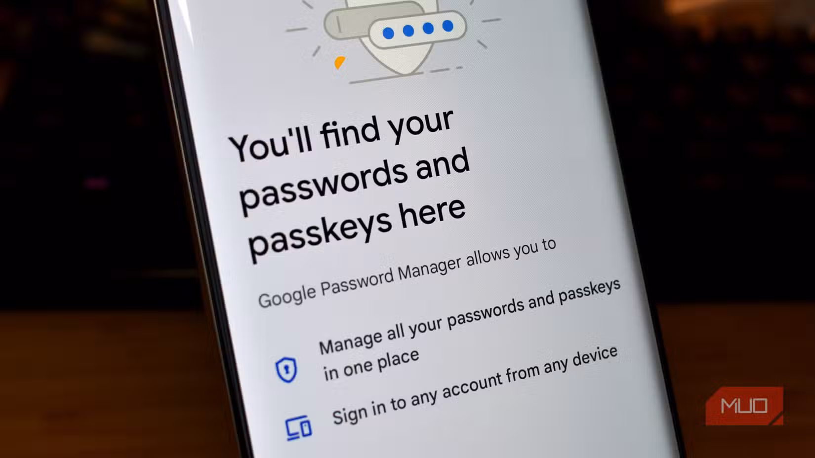 google password manager check smartphone screen