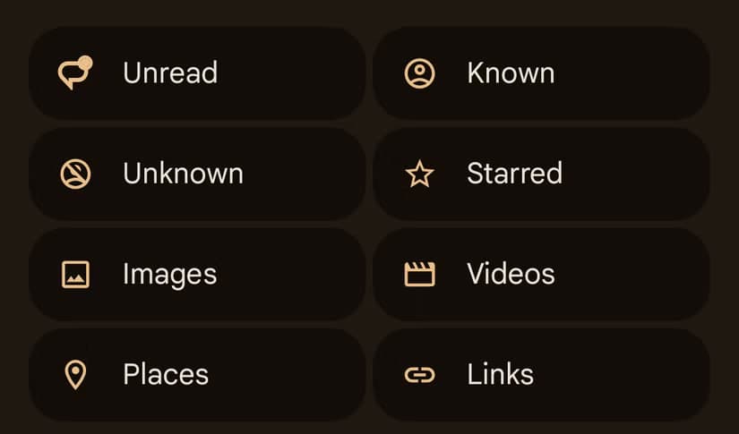 Search in Google Messages.