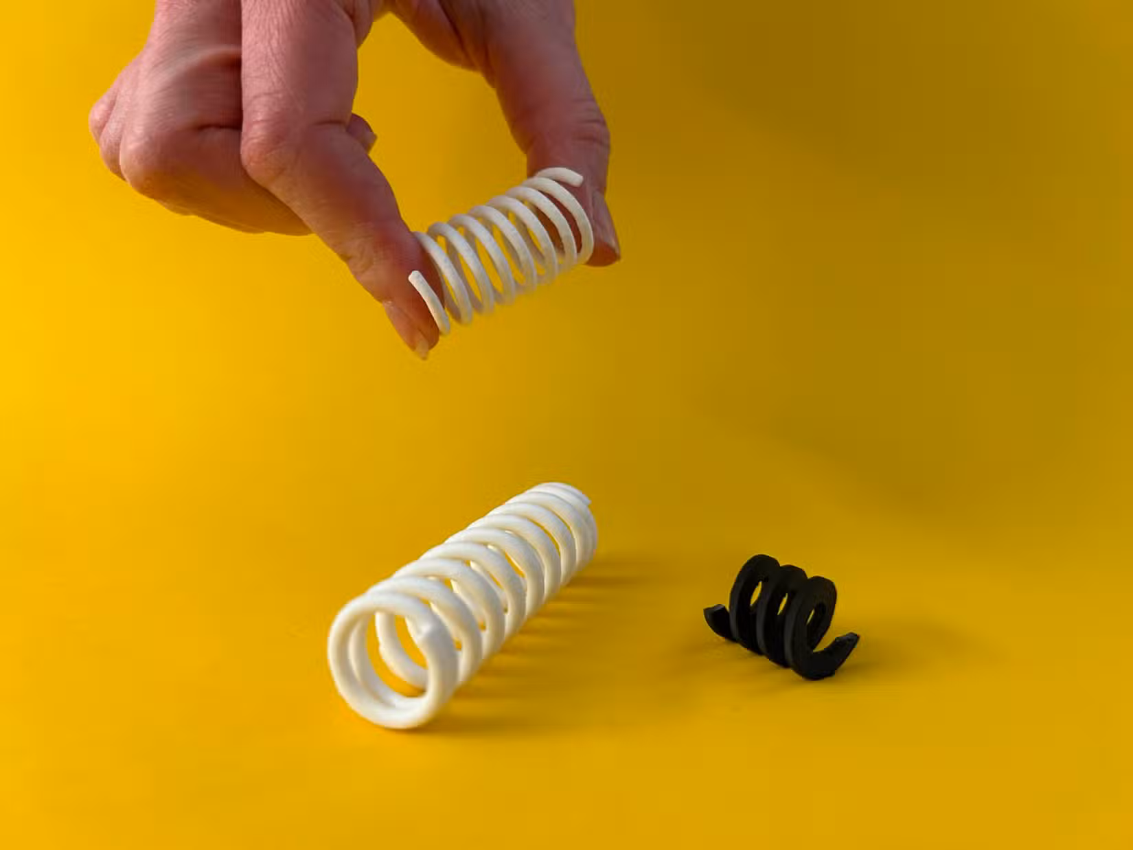 3D printed springs by MakerWorld user Koolm.