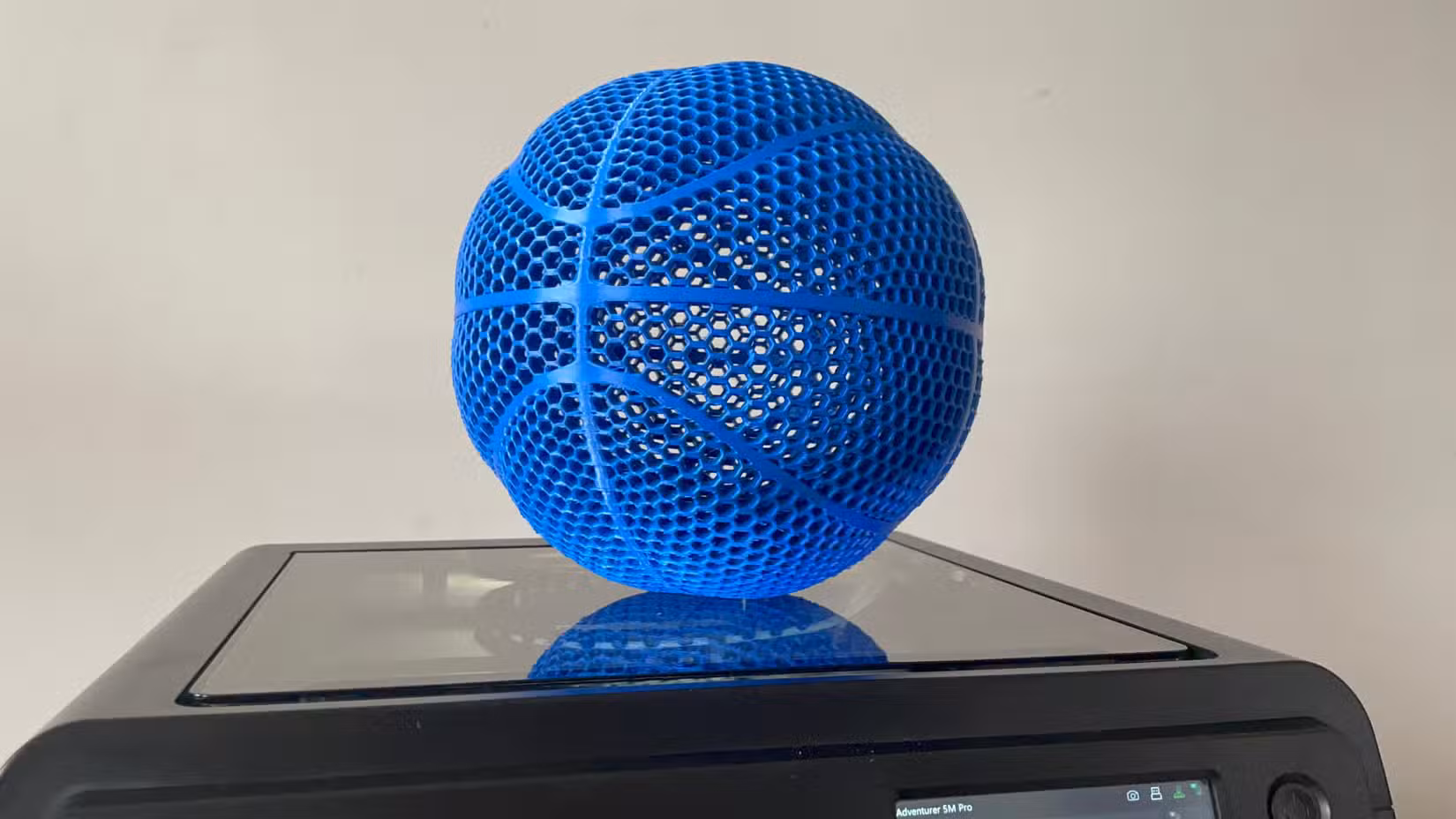 3D printed airless basketball by MakerWorld user 3DXAV.
