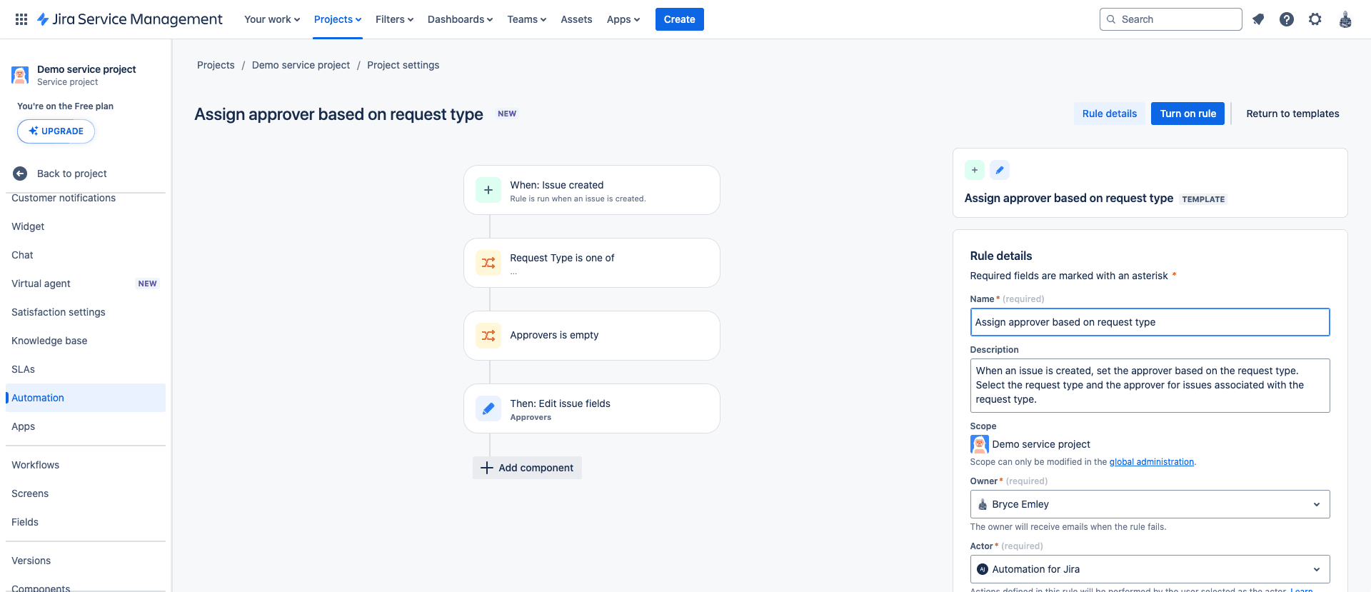 Jira Service Management, our pick for the best ServiceNow alternative for software development teams