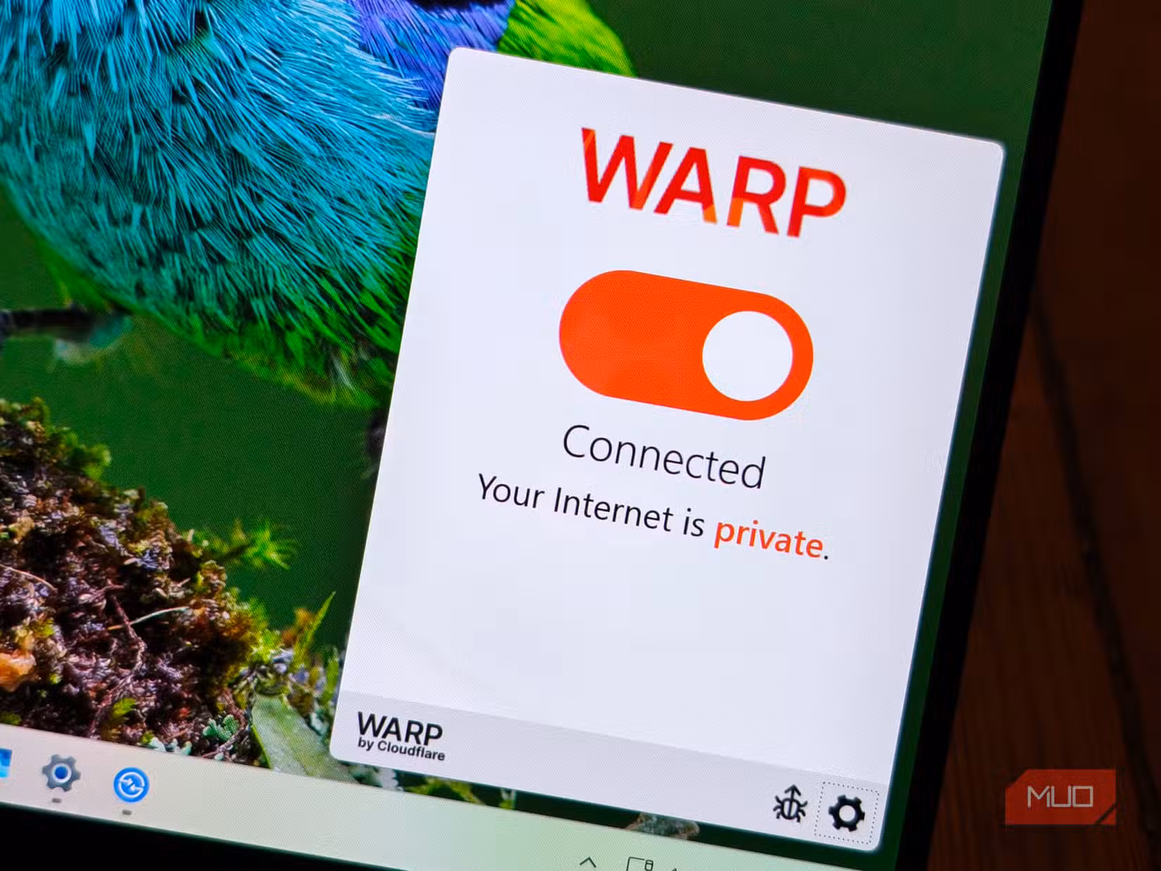 cloudflare warp dns connected.