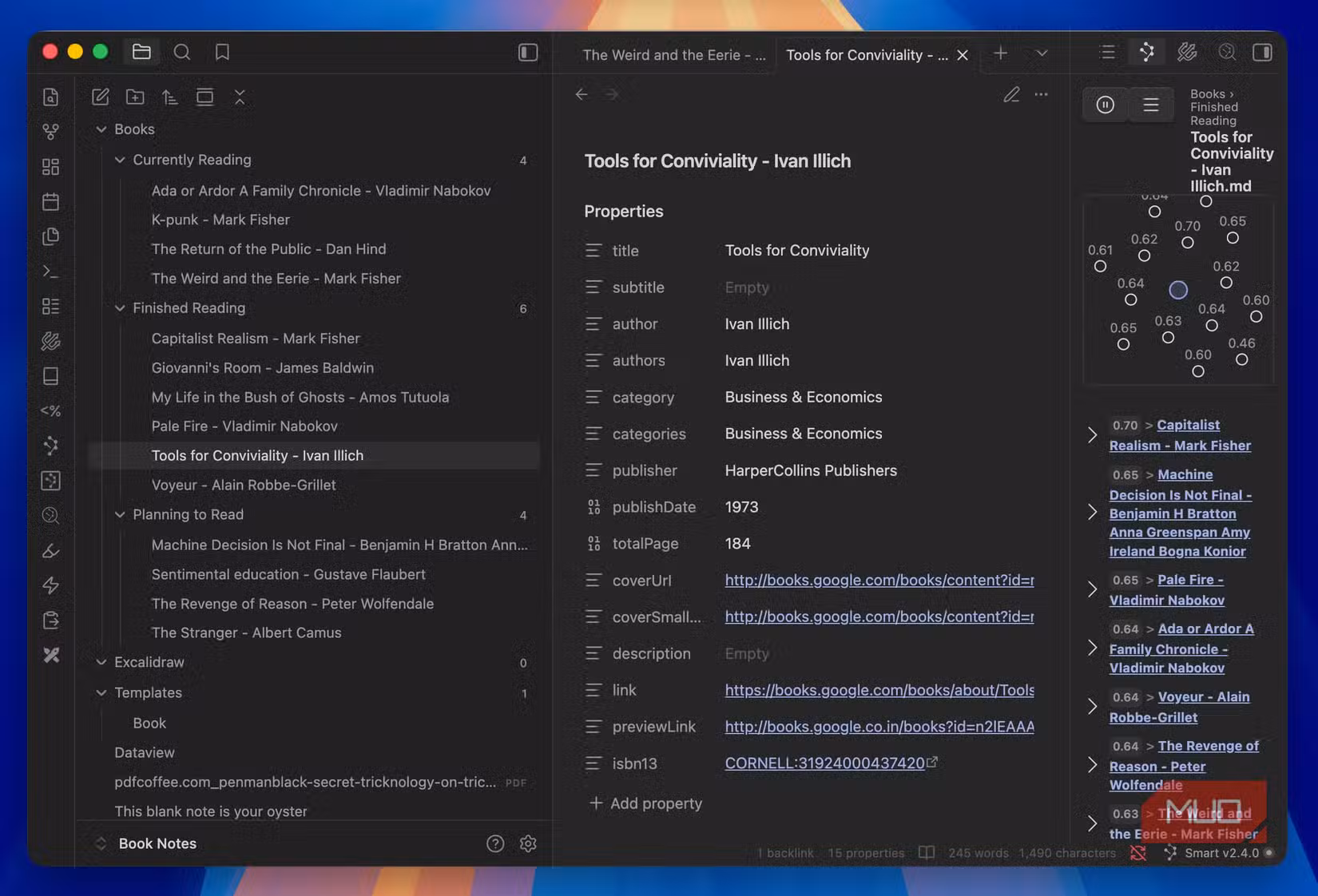 Smart Connections plugin in Obsidian