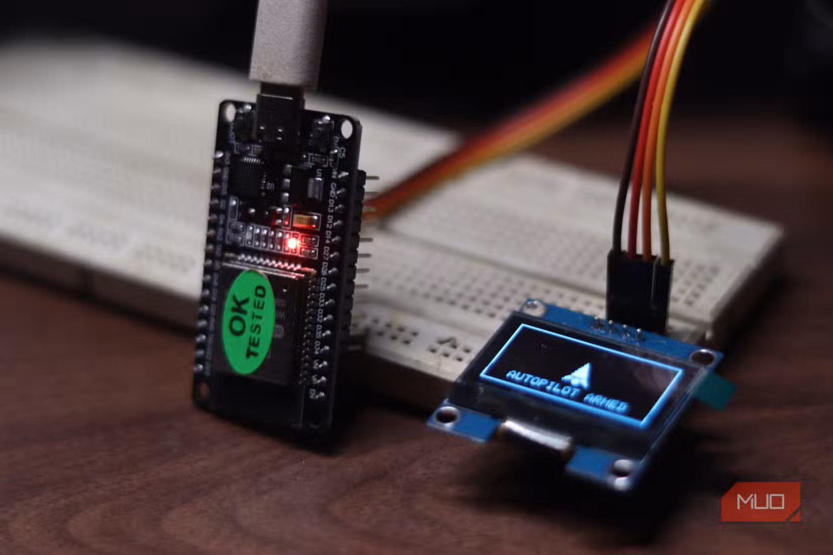 ESP32 with OLED screen autopilot.