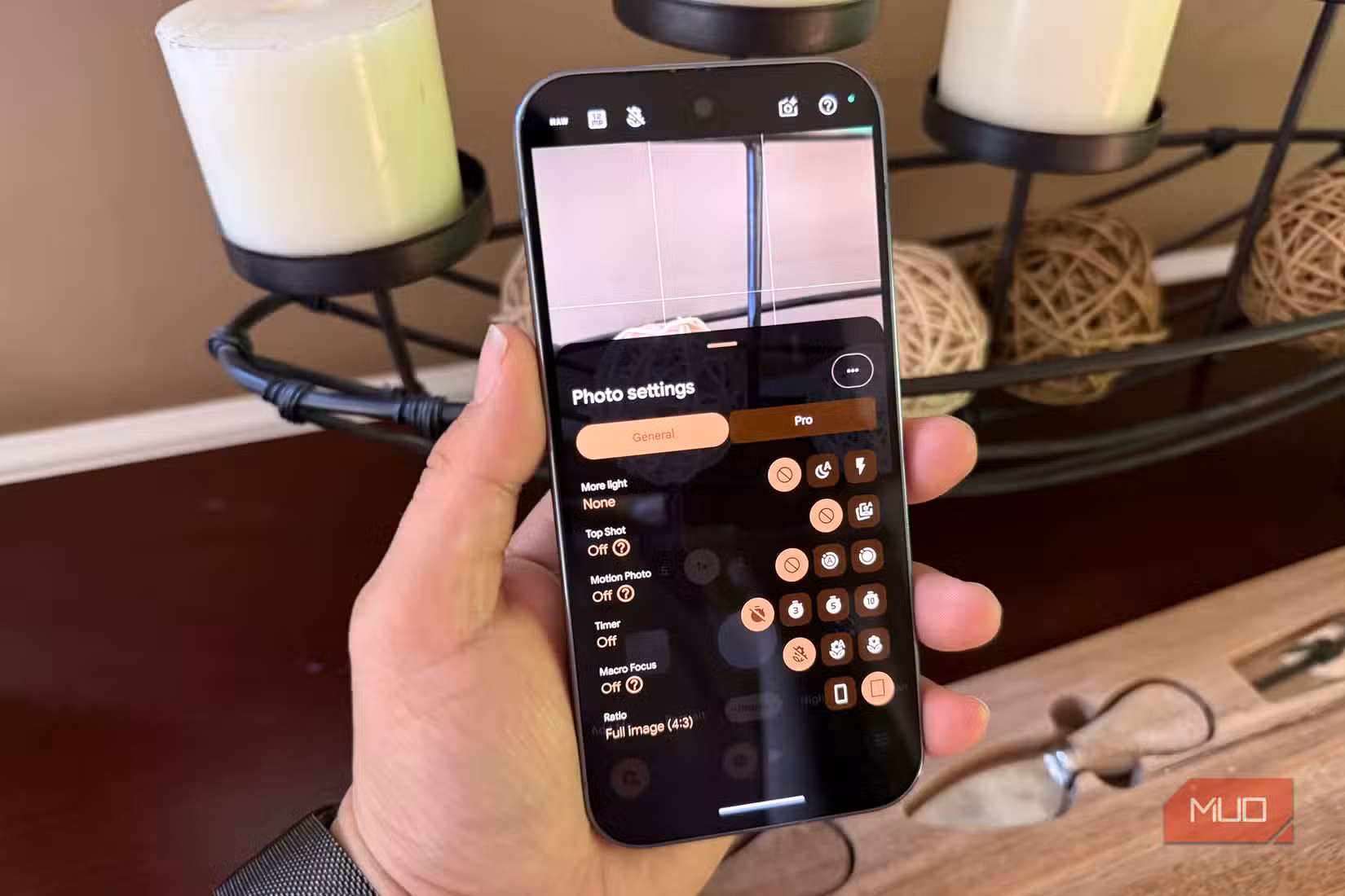 pro settings on pixel 10