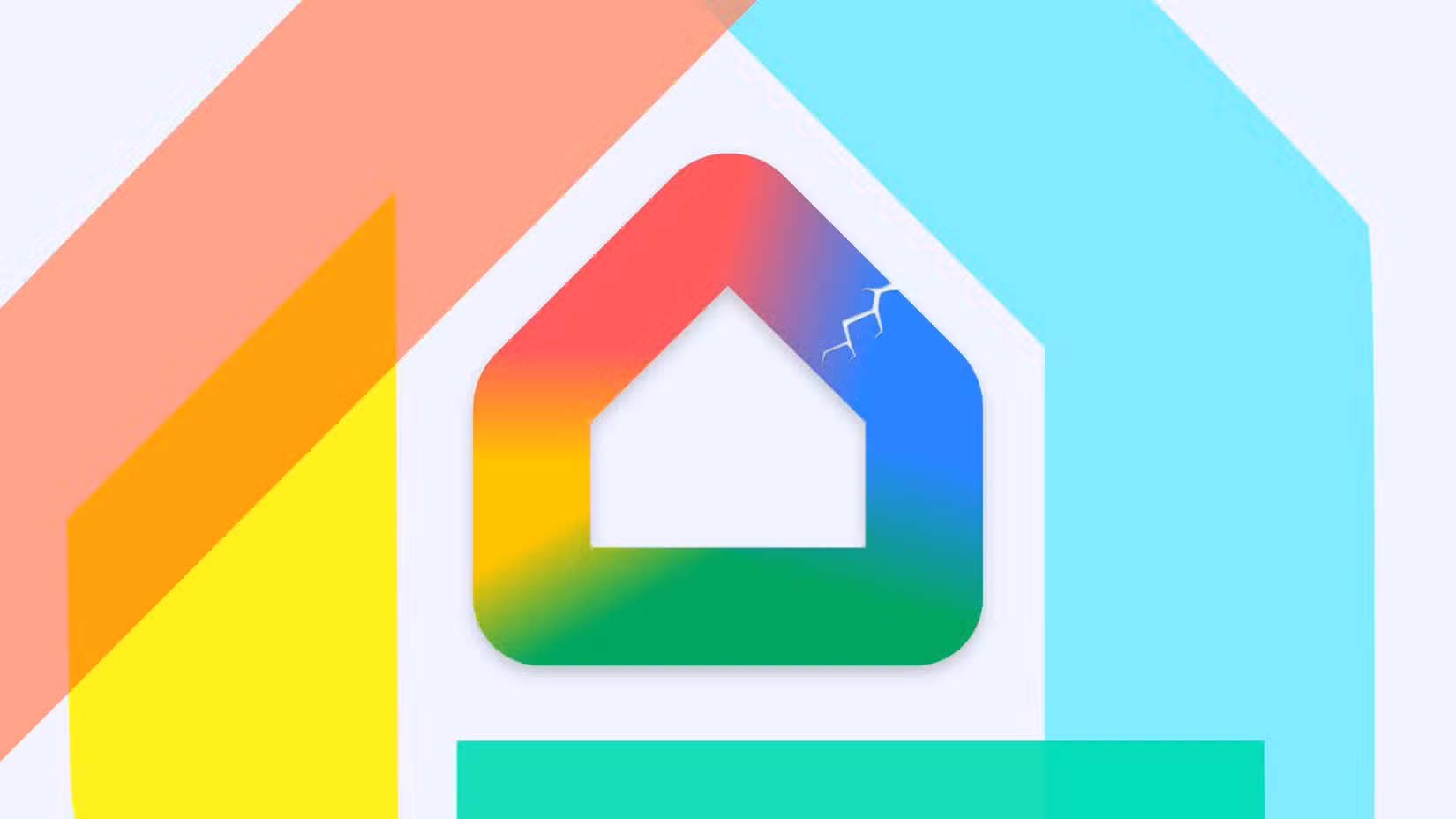 The Google Home logo broken.