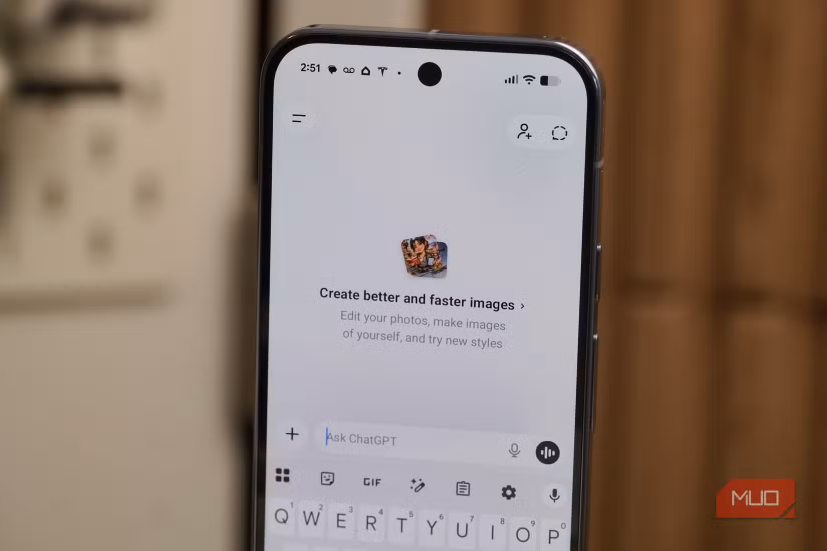 The ChatGPT app for Android on a Pixel 10 Pro.