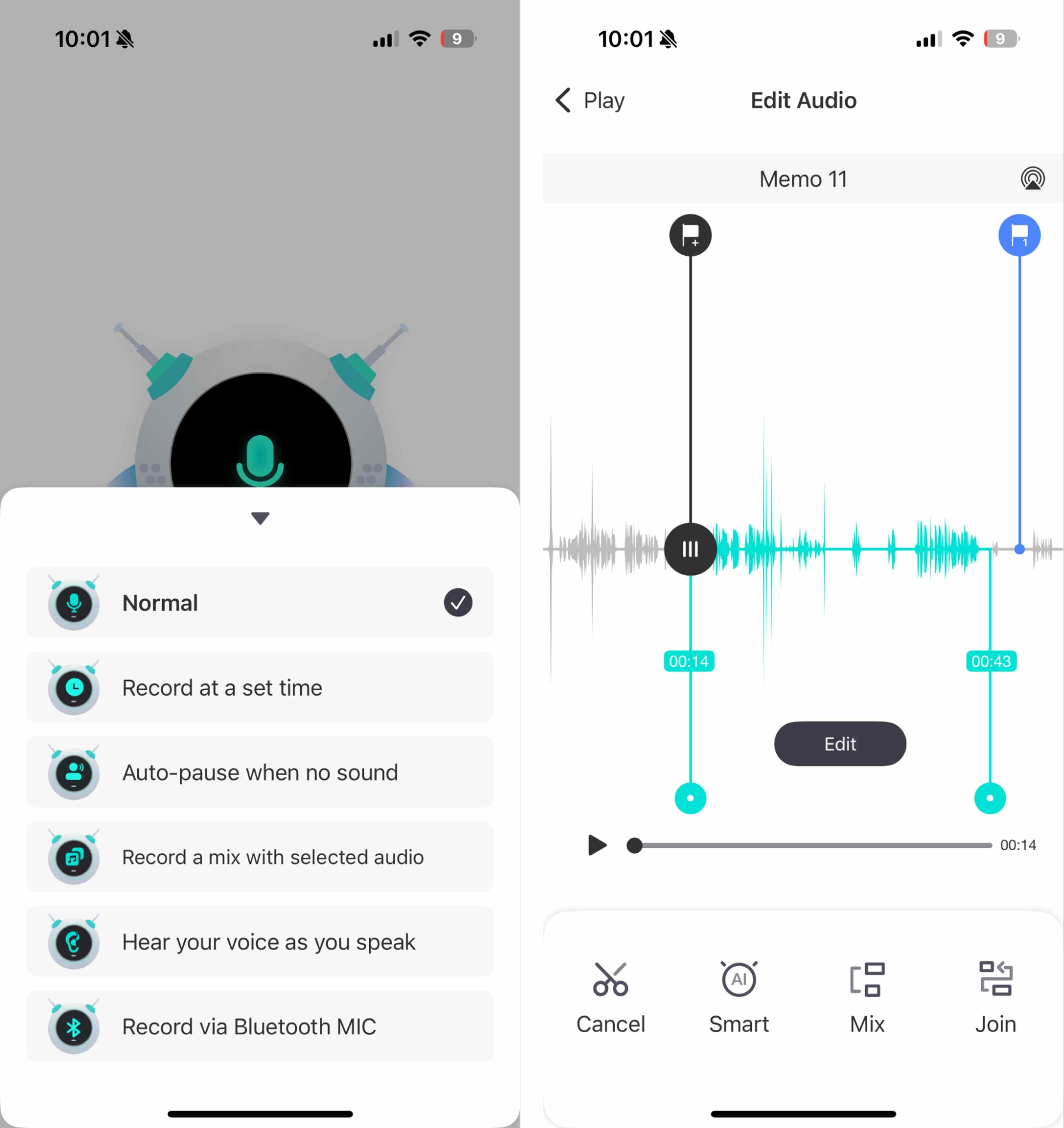 Voice Recorder, Audio Memos by Xiaoling, our pick for the best iPhone voice recorder for smart recording