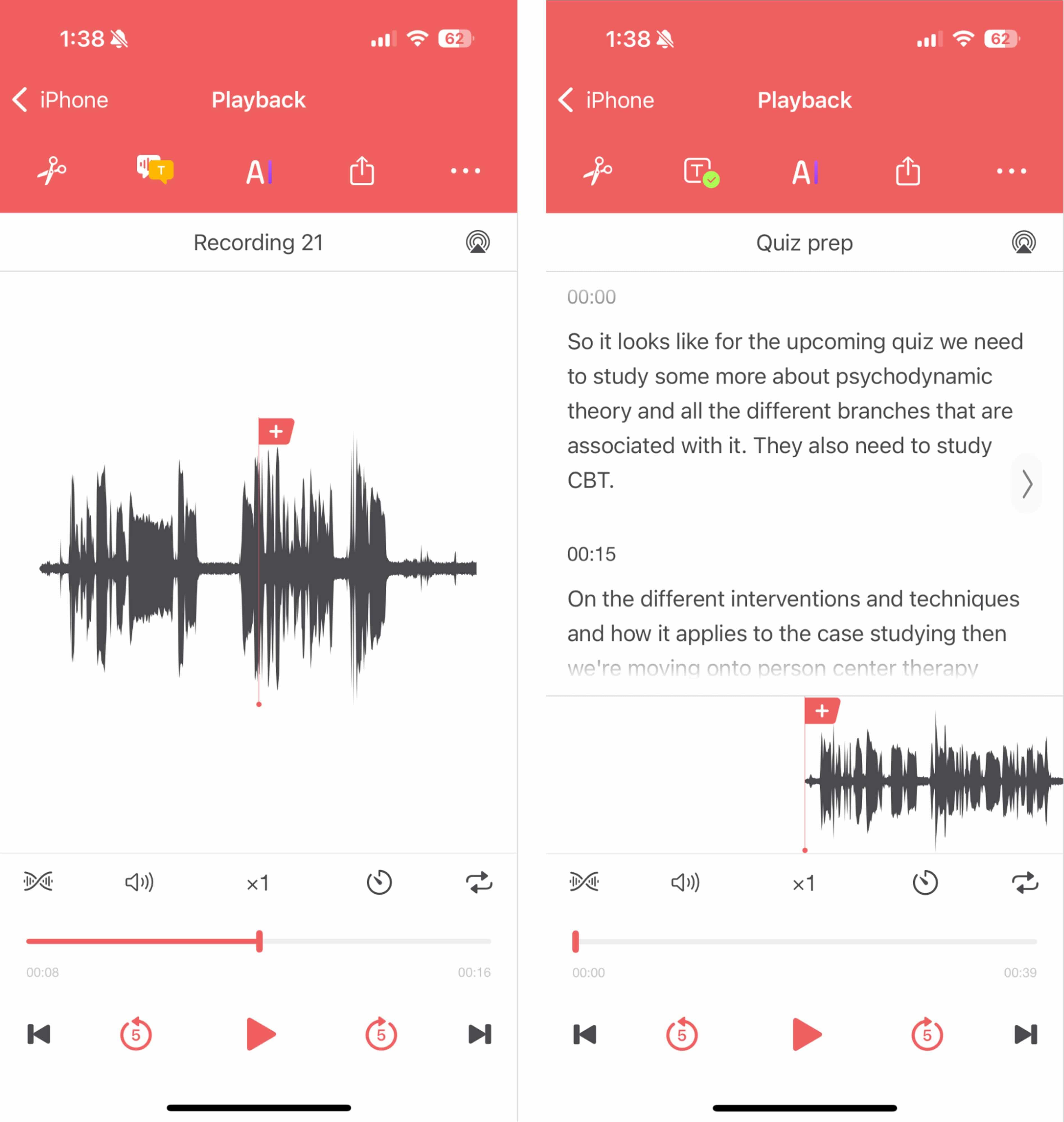 Voice Recorder & Memos Pro, our pick for the best iPhone recording app for editing features
