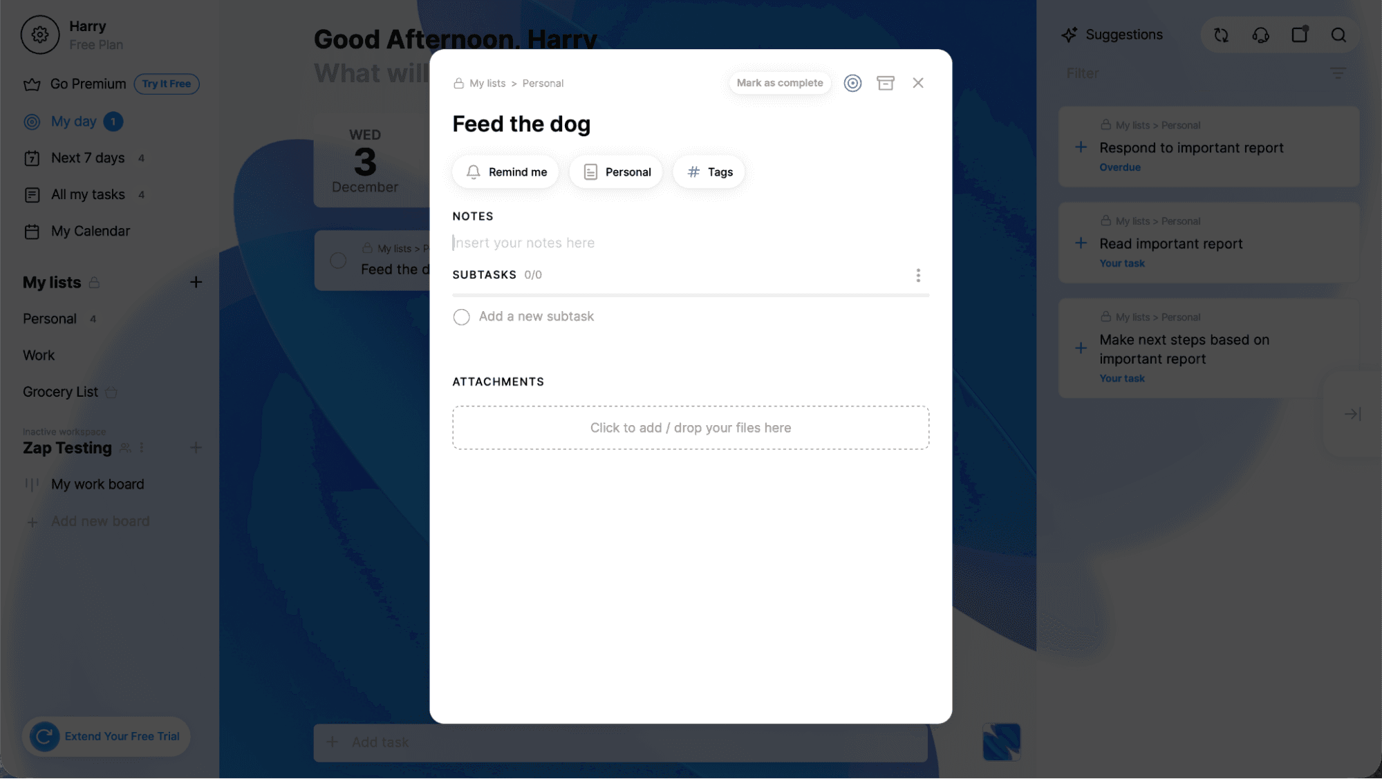 Any.do, our pick for the best Trello alternative for planning your day