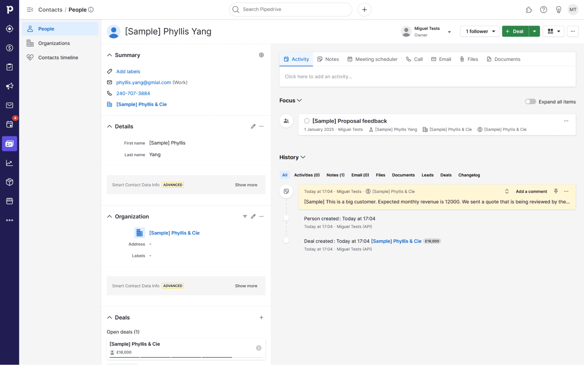 Pipedrive, our pick for the best Trello alternative for sales teams needing a CRM.
