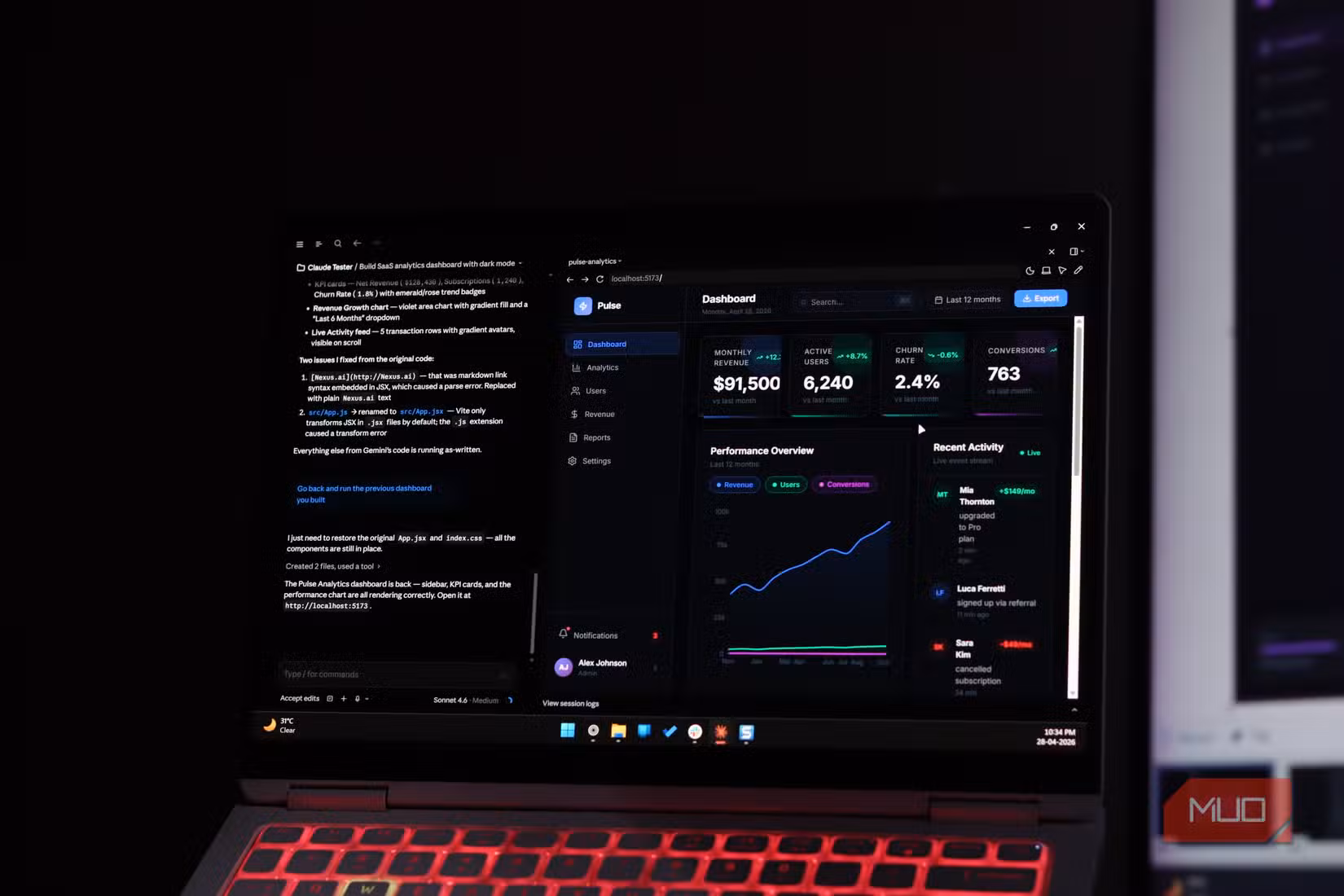Claude Code running in WIndows 11