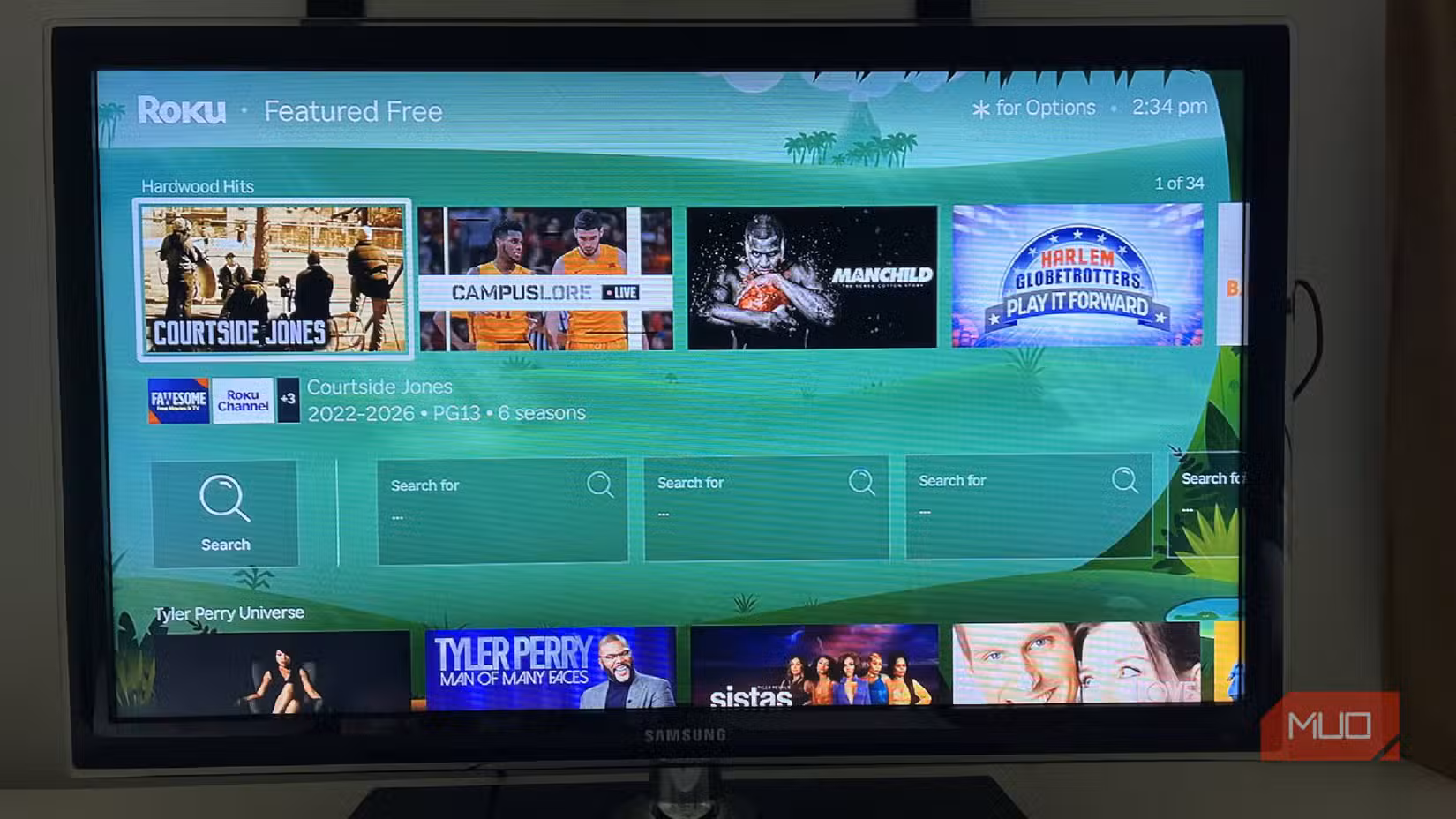 Free options of shows and categories on Roku