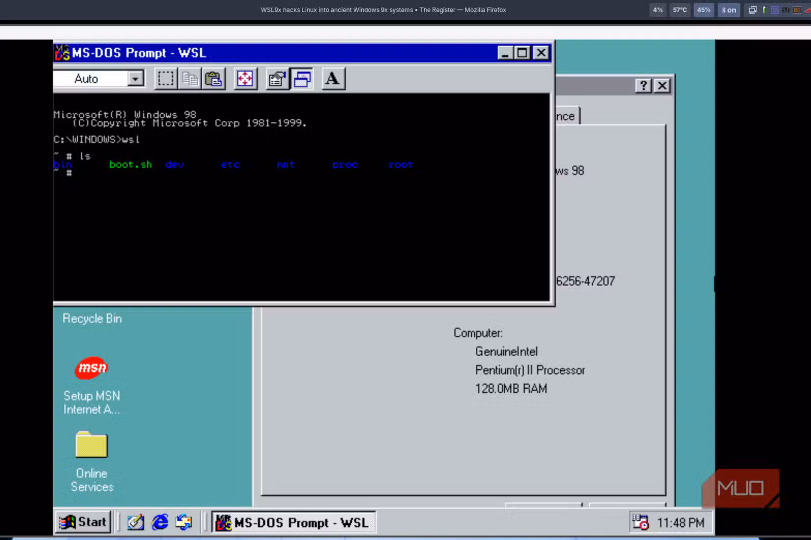 Running WSL9x