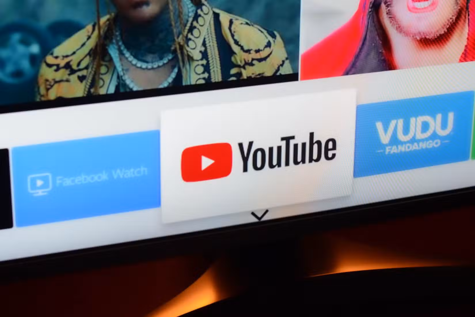YouTube App on a smart TV.