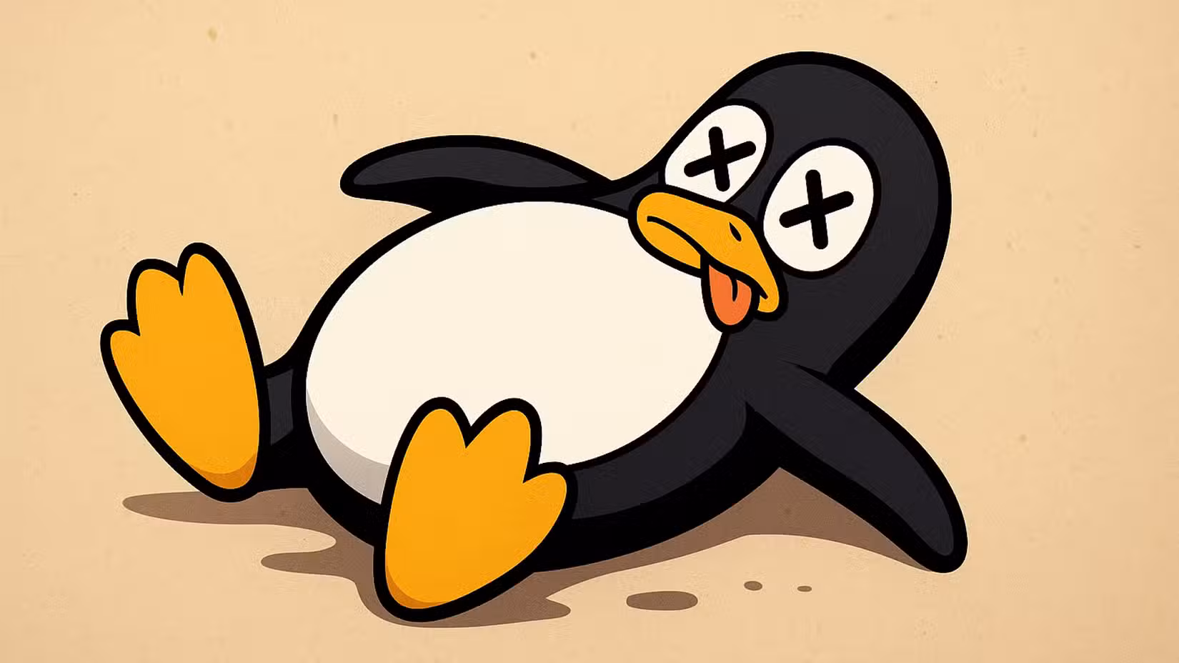 Dead Linux Penguin