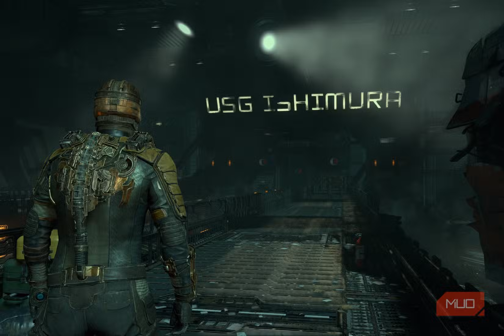 Isaac Clarke on the USG Ishimura space station in Dead Space remake