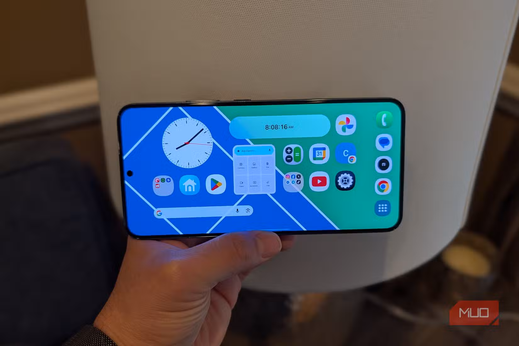 landscape homscreen on samsung galaxy