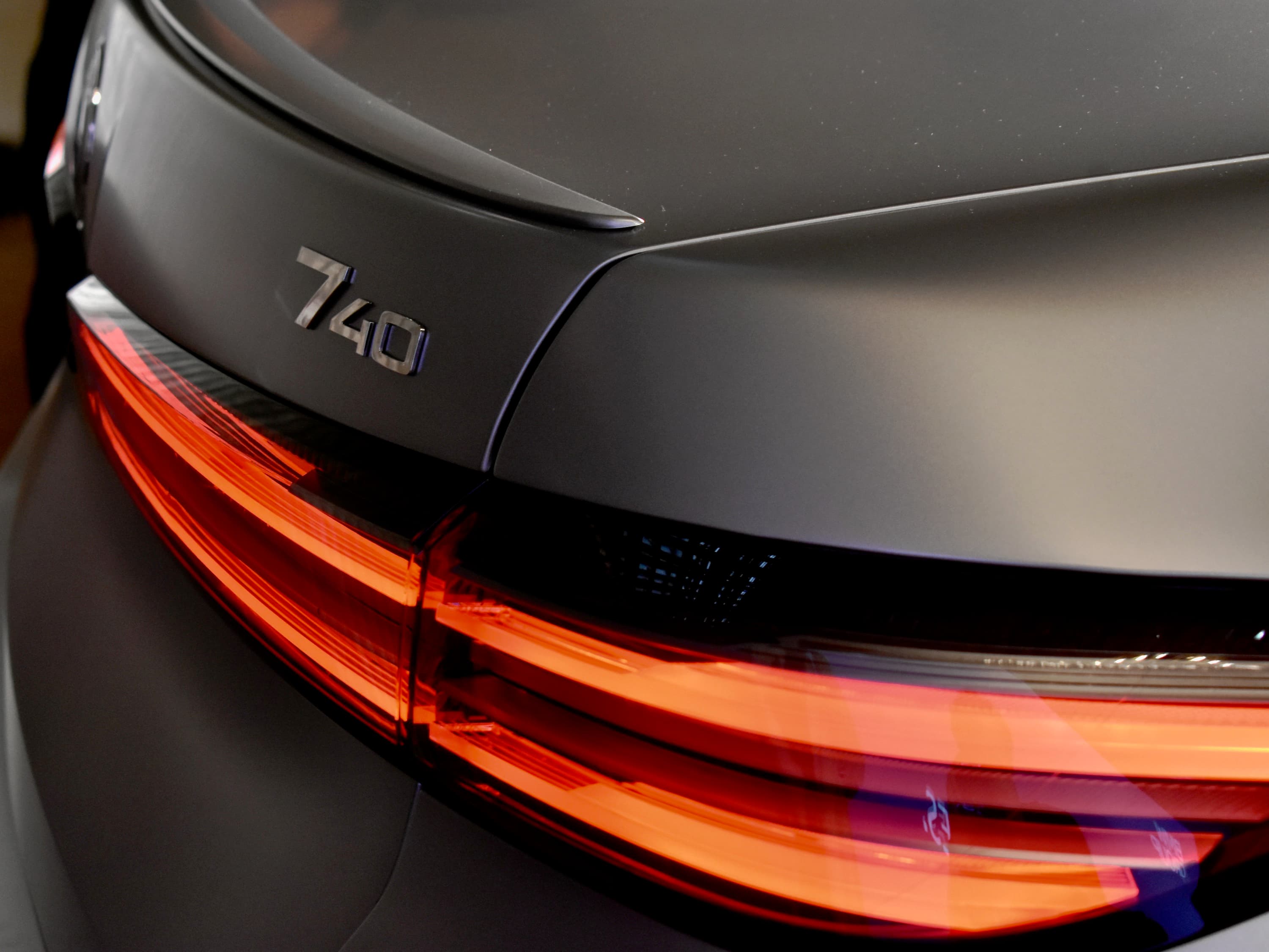 BMW 7 Series rear deck lid.