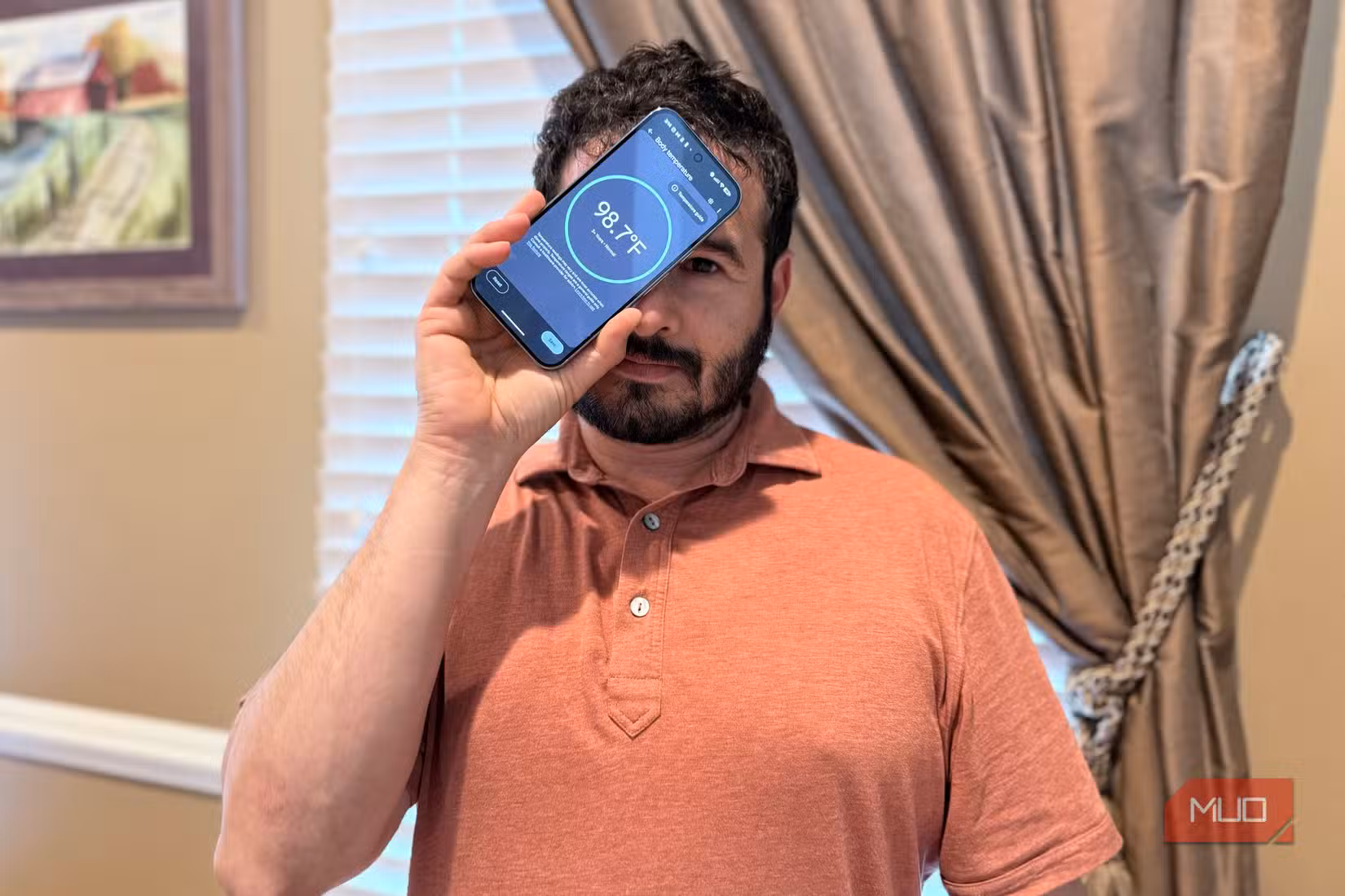 taking temperature with pixel