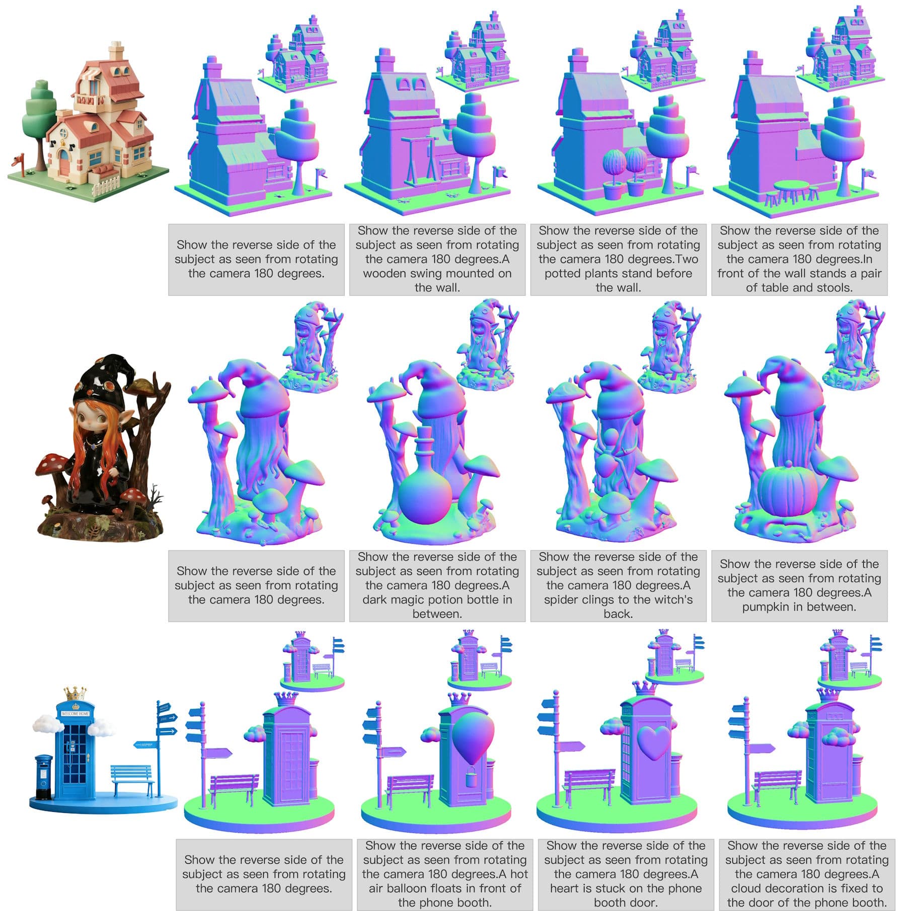 Three examples of Know3D