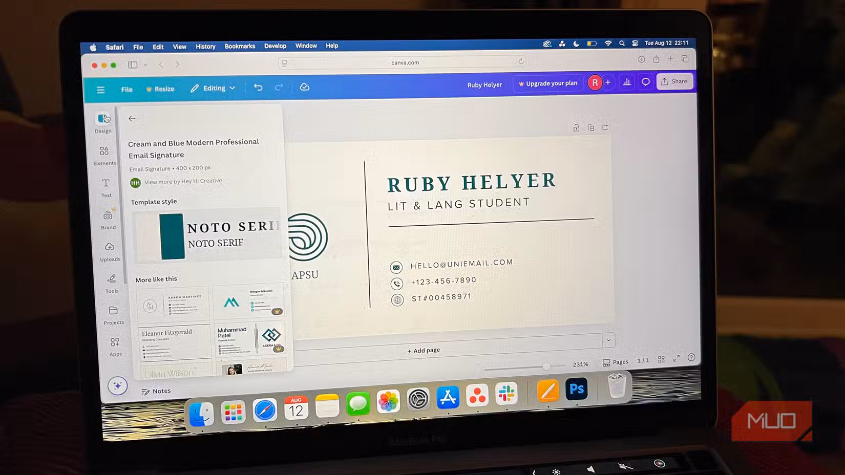 Canva Email Signature Design