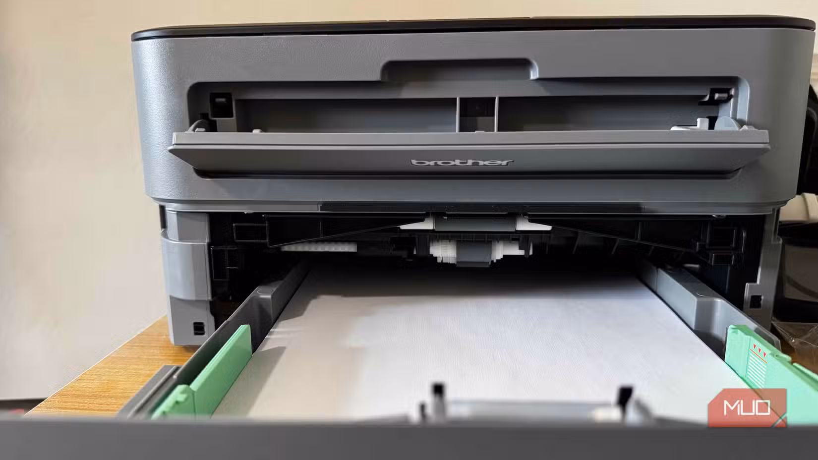 Brother Printer Paper Tray and Toner Tray Open