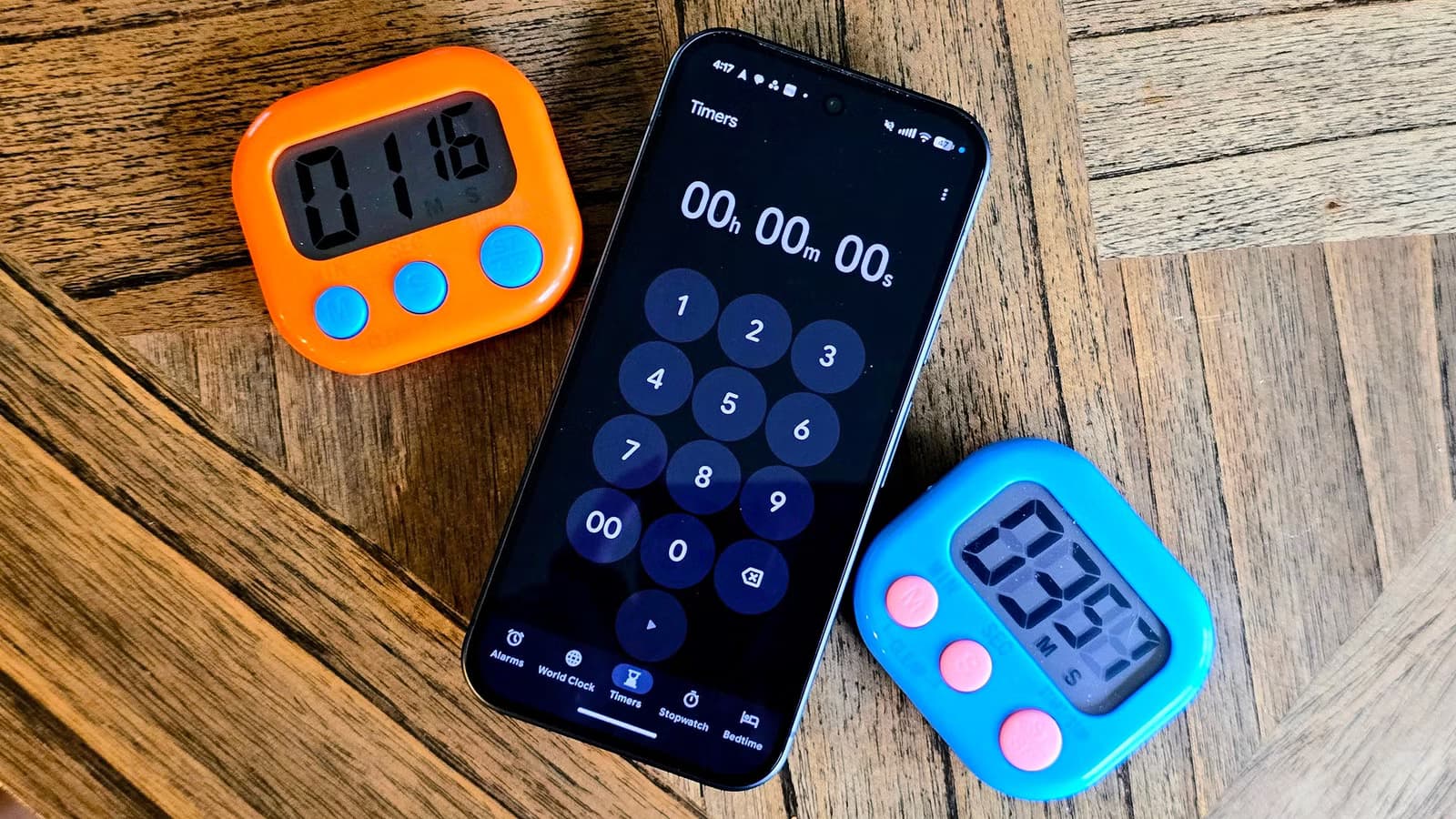 Timers next to Pixel 10