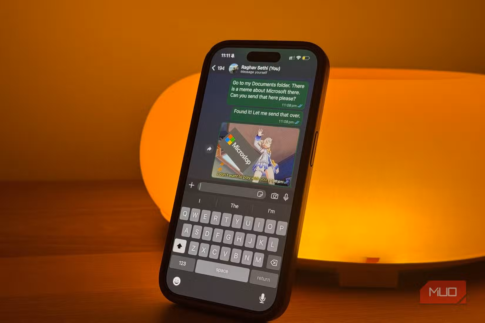 OpenClaw sending a file via WhatsApp