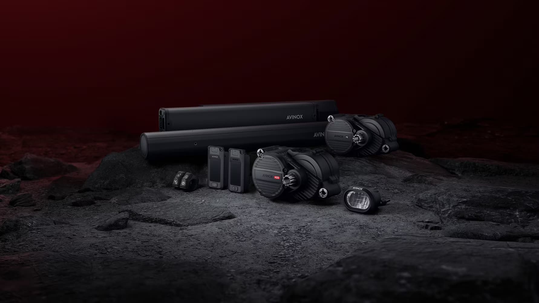 <em>New Avinox Drive Systems, including M2S and M2 Motors.</em>