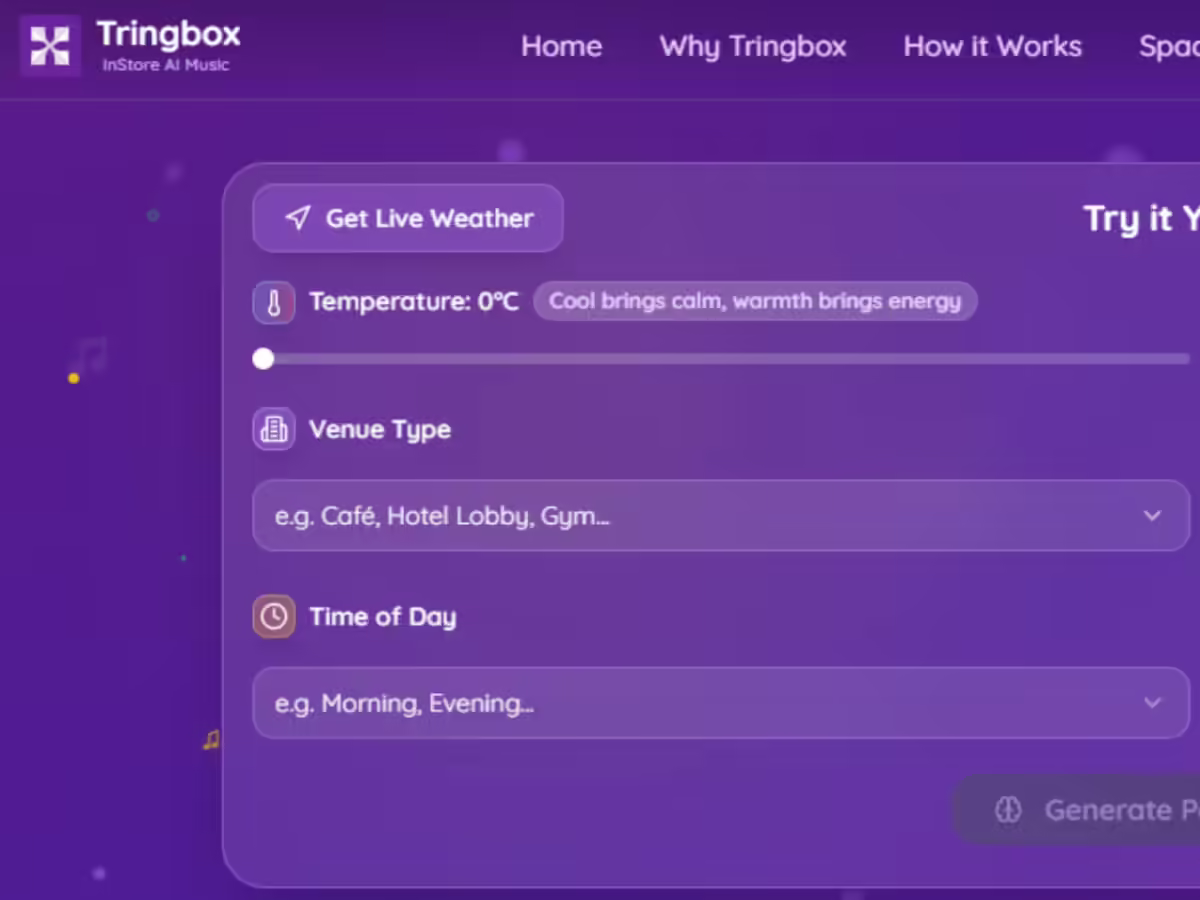Tringbox تجمع 5 كرور روبية لتطوير تقنية الموسيقى الذكية في المساحات التجارية