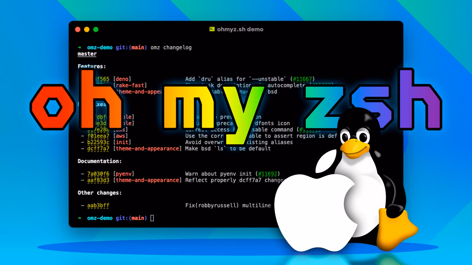 كيف تُخصّص سطر الأوامر باستخدام Oh My Zsh والذكاء الاصطناعي