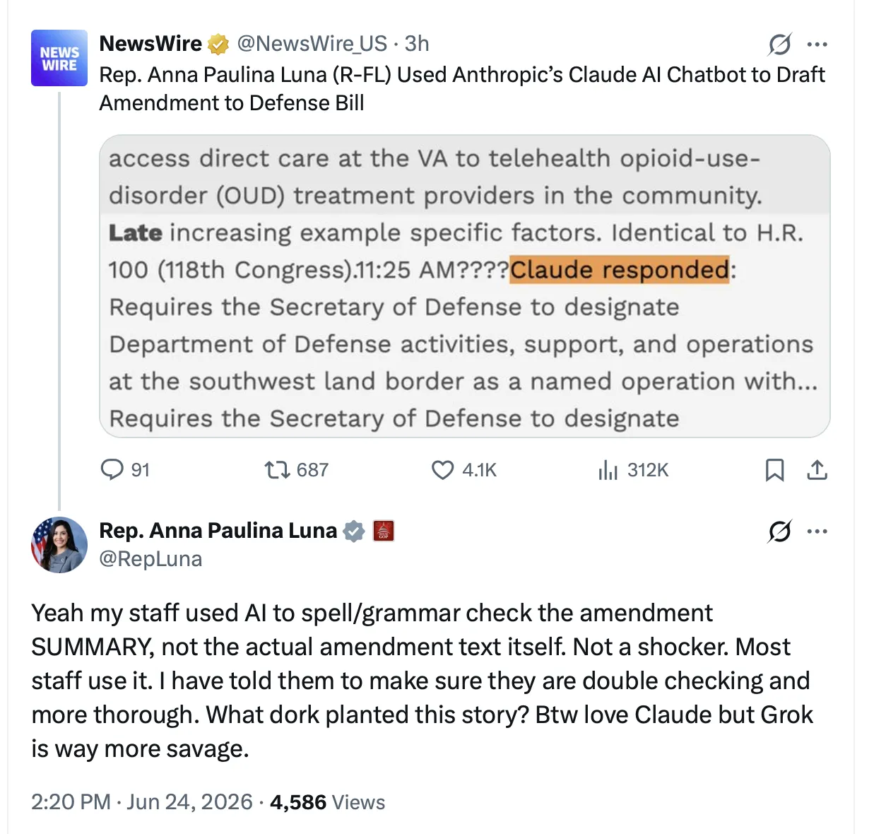 Luna’s edited response.