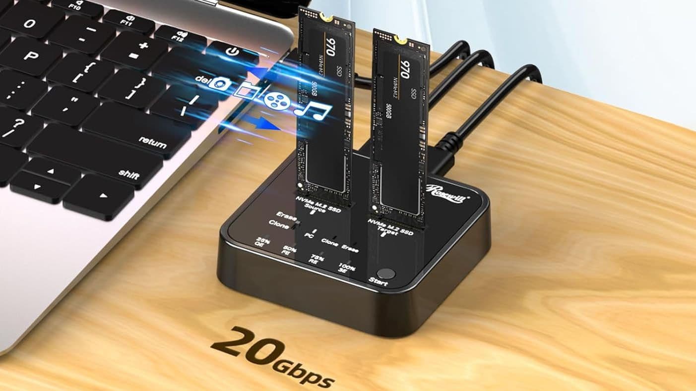 جهاز Rosewill لاستنساخ أقراص M.2 يهبط إلى 47 دولاراً: هل يستحق الشراء؟