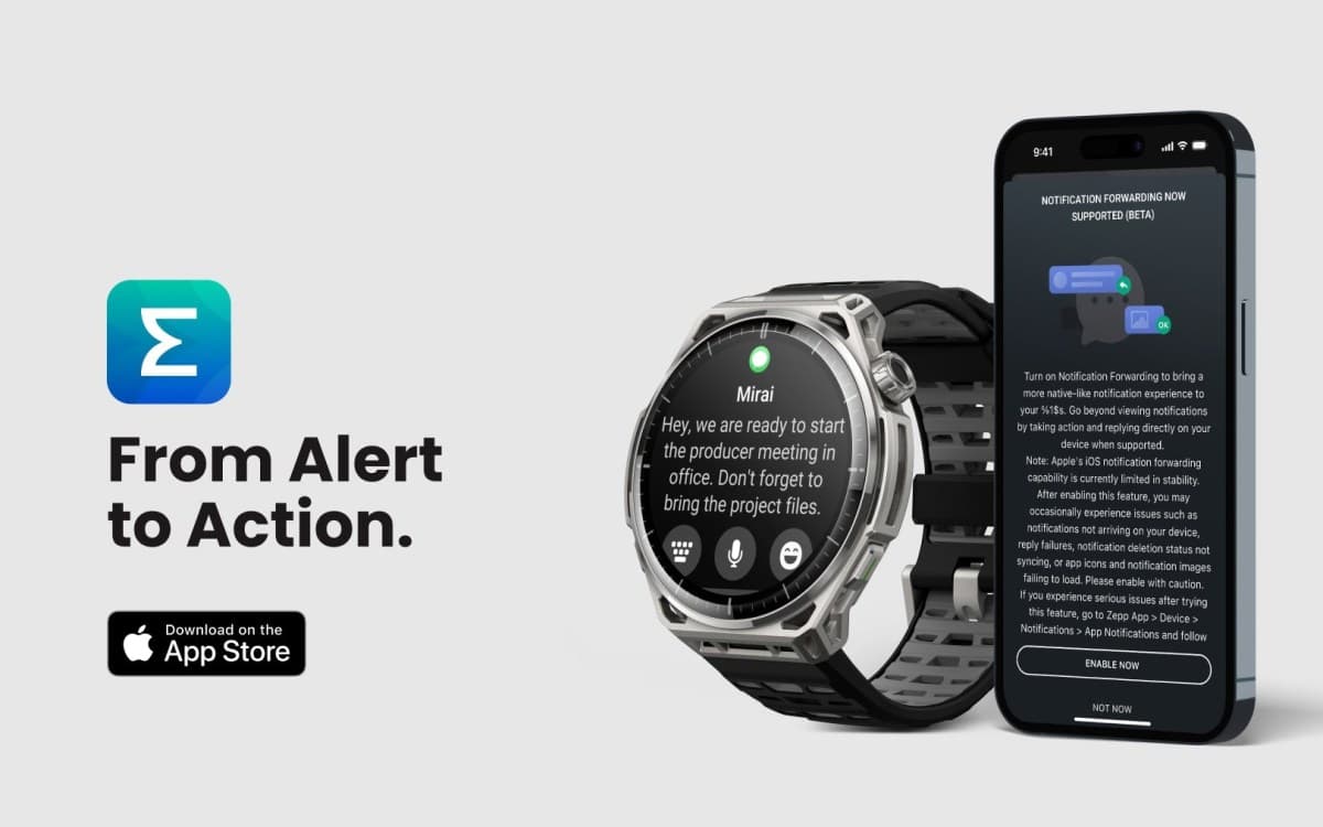 ميزة إعادة توجيه إشعارات iPhone على ساعات Amazfit: برنامج تجريبي ينطلق في أوروبا