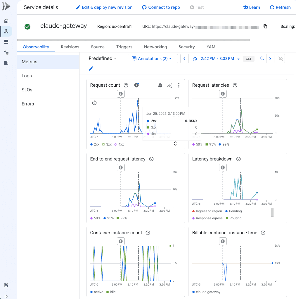 بنية النشر على Google Cloud تُظهر Cloud Run وCloud SQL وSecret Manager والاتصال بـ Agent Platform