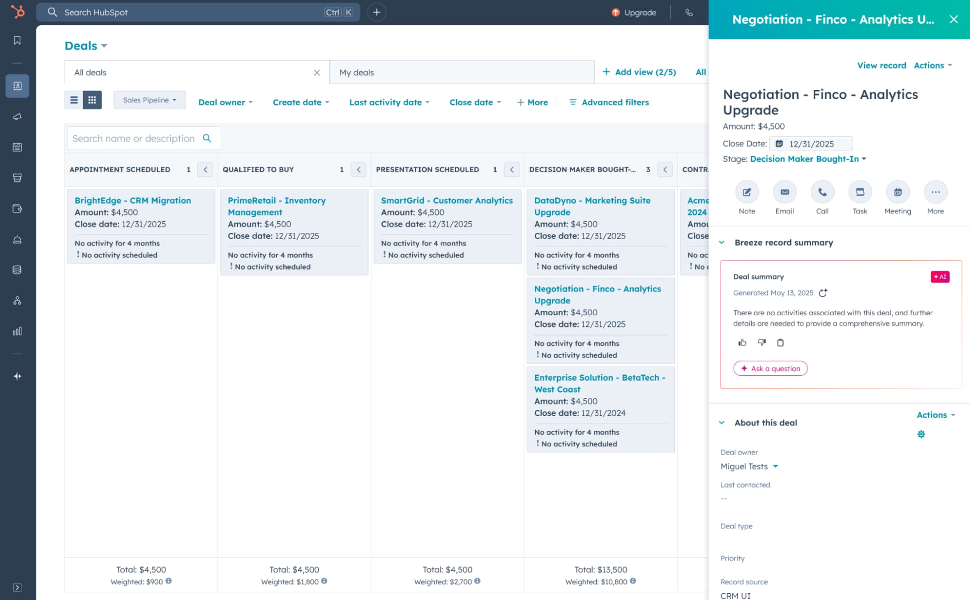 واجهة Salesforce Agentforce تعرض وكيل مبيعات ذكي